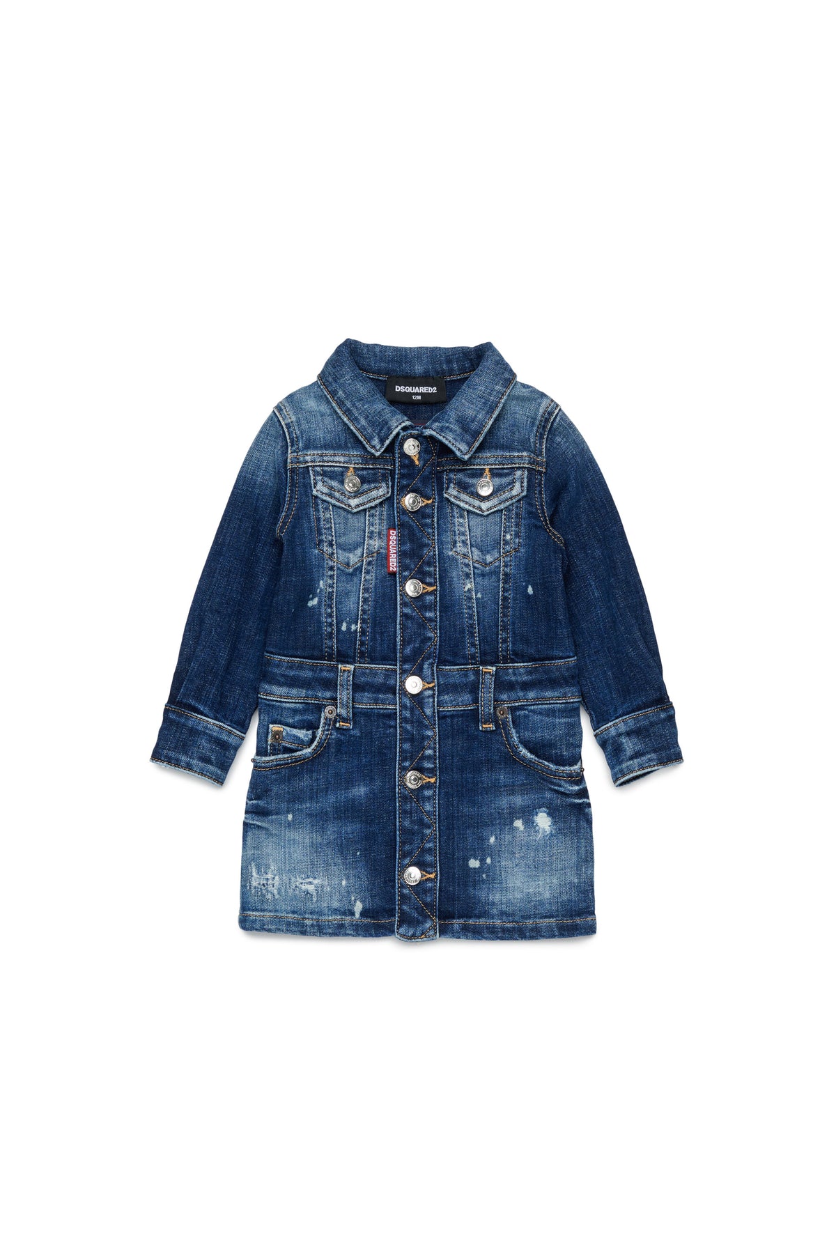 Abito corto in denim
