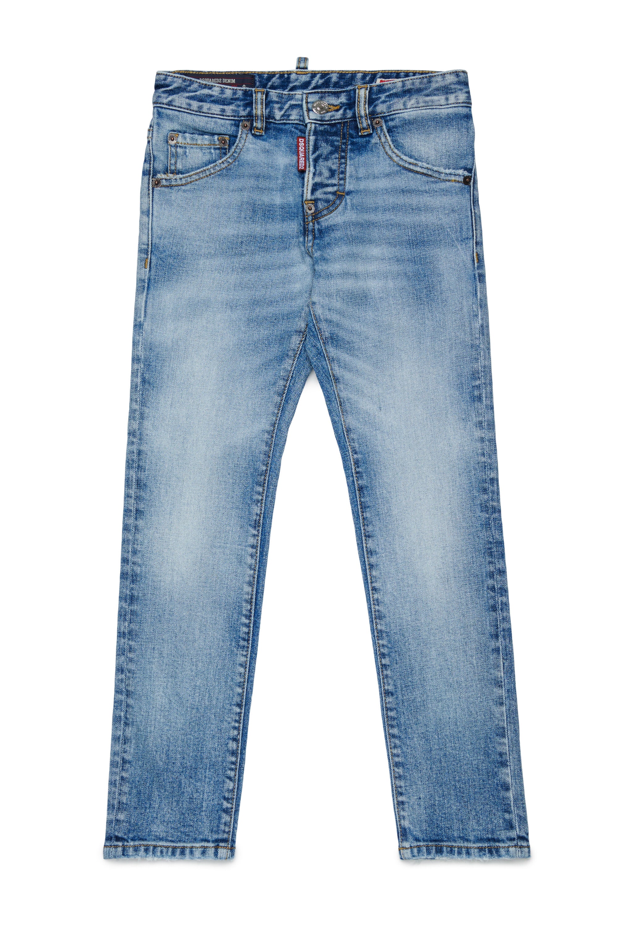 Slim-Jeans in hellblauer Waschung - Teddy Boy