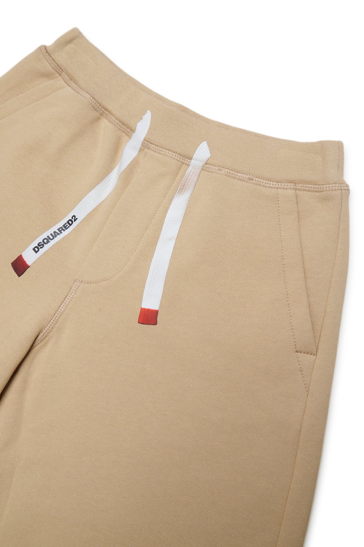 Shorts de felpa con cordón estampado