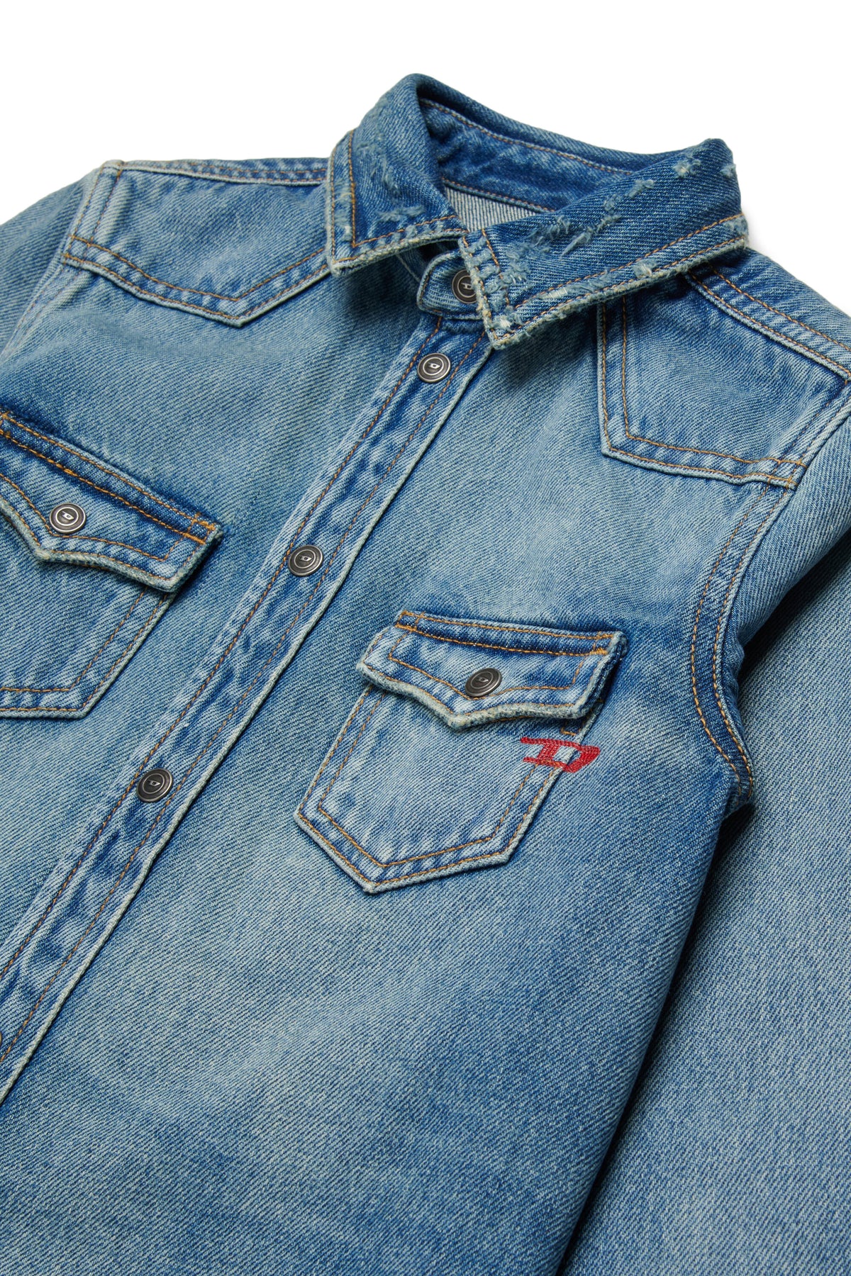 Chemise en denim à manches longues