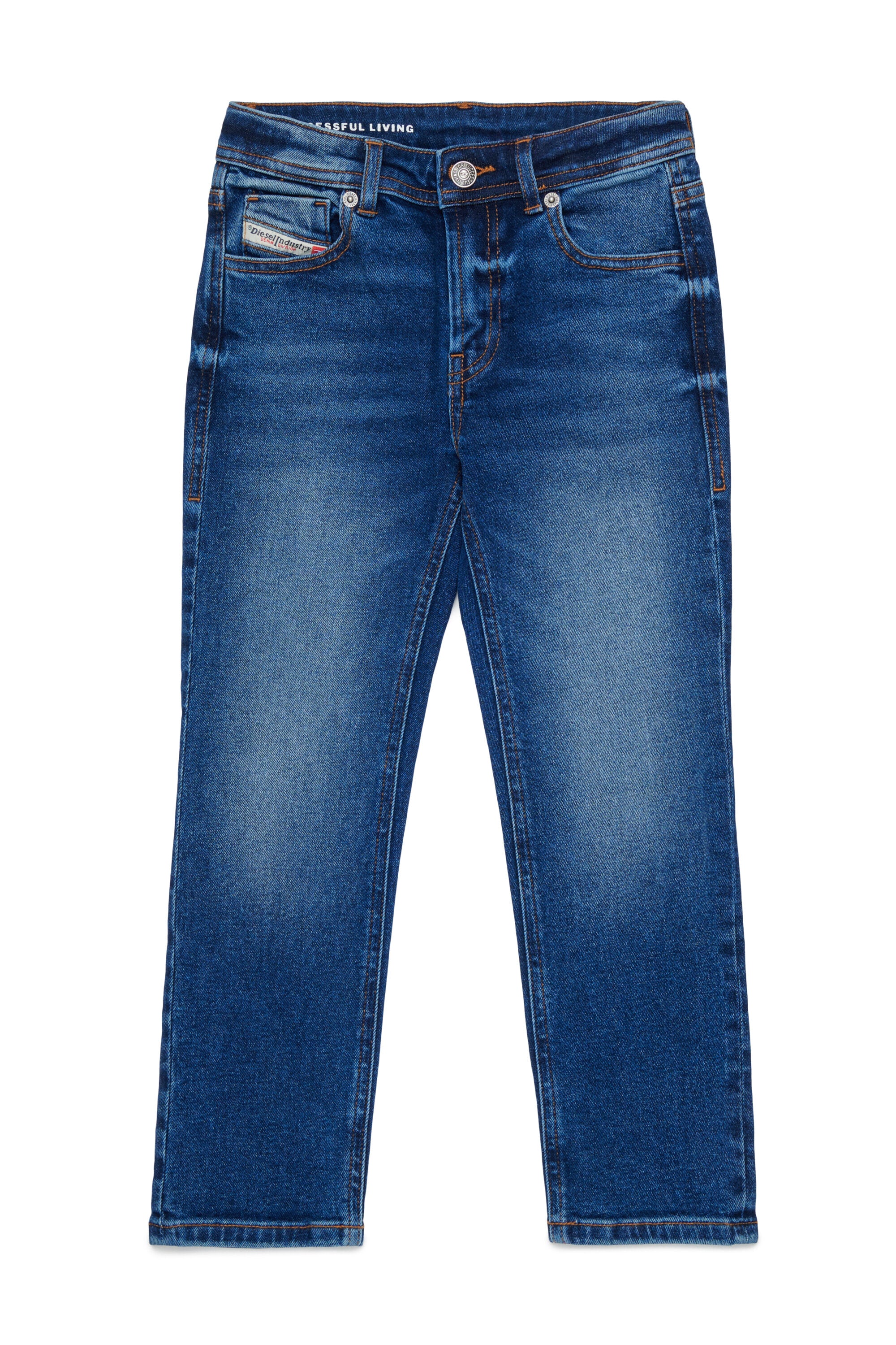 Jeans Slim-Passform in mittelblauer Waschung - 2004