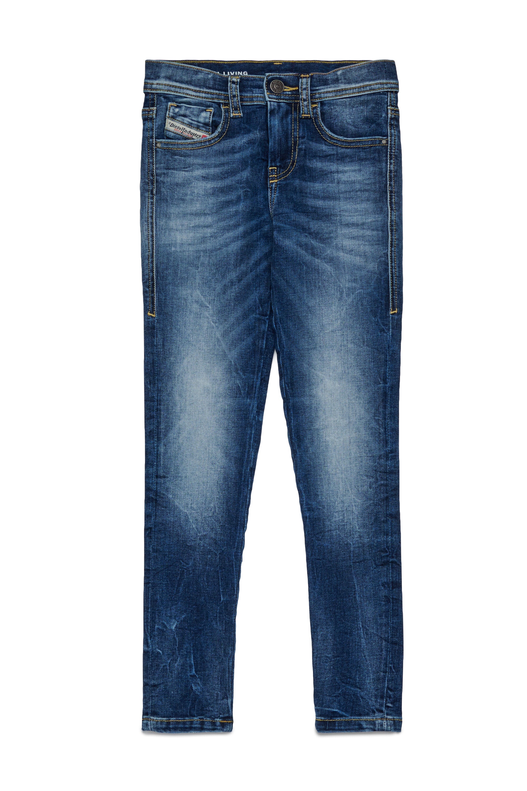 Schattierte dunkelblaue skinny jeans - 1979 Sleenker
