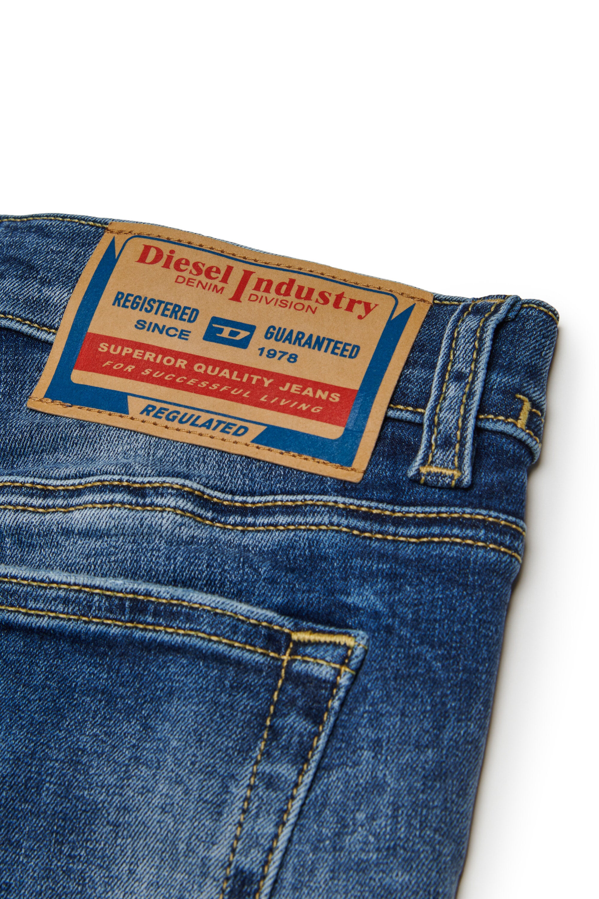 Schattierte dunkelblaue skinny jeans - 1979 Sleenker