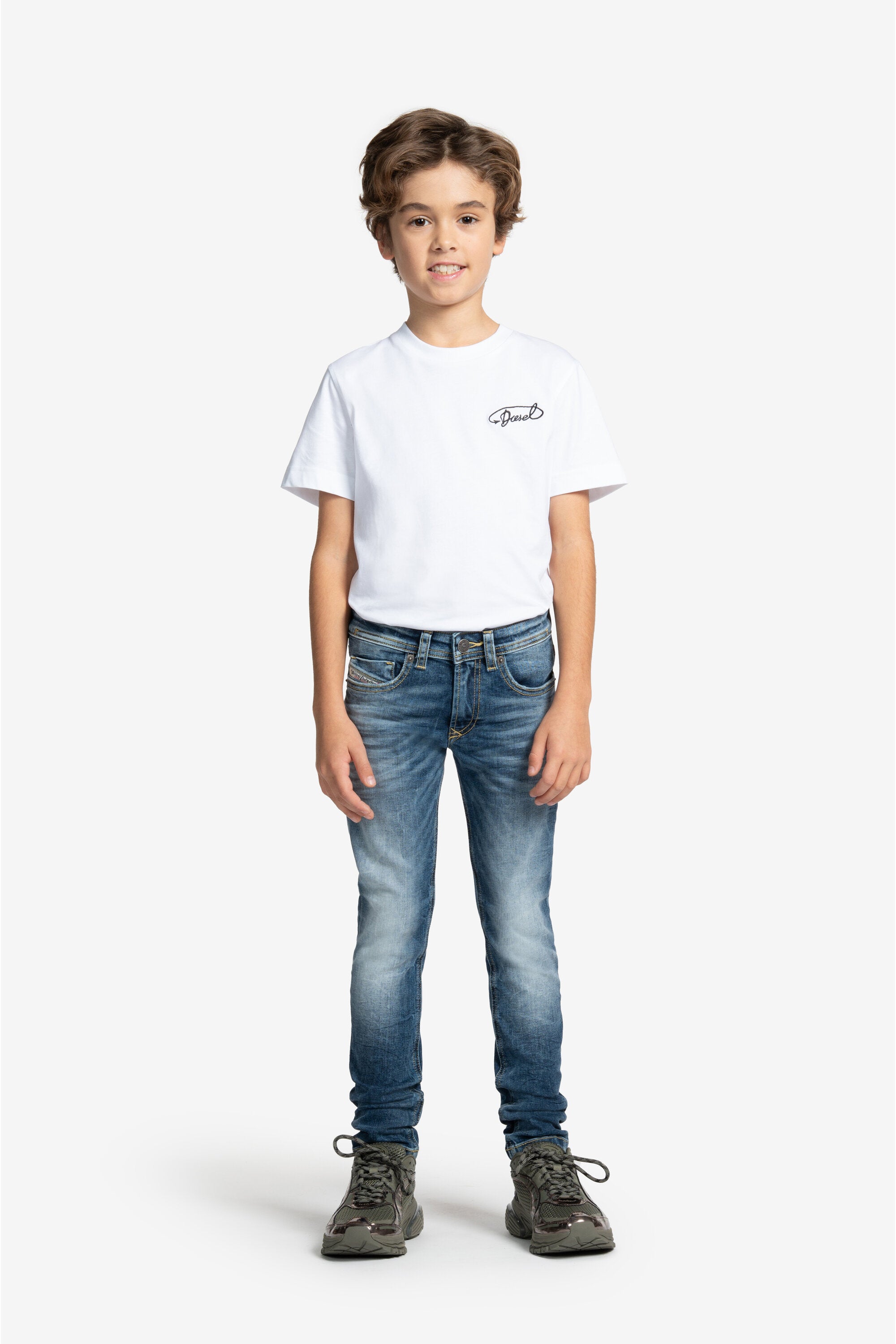 Schattierte dunkelblaue skinny jeans - 1979 Sleenker