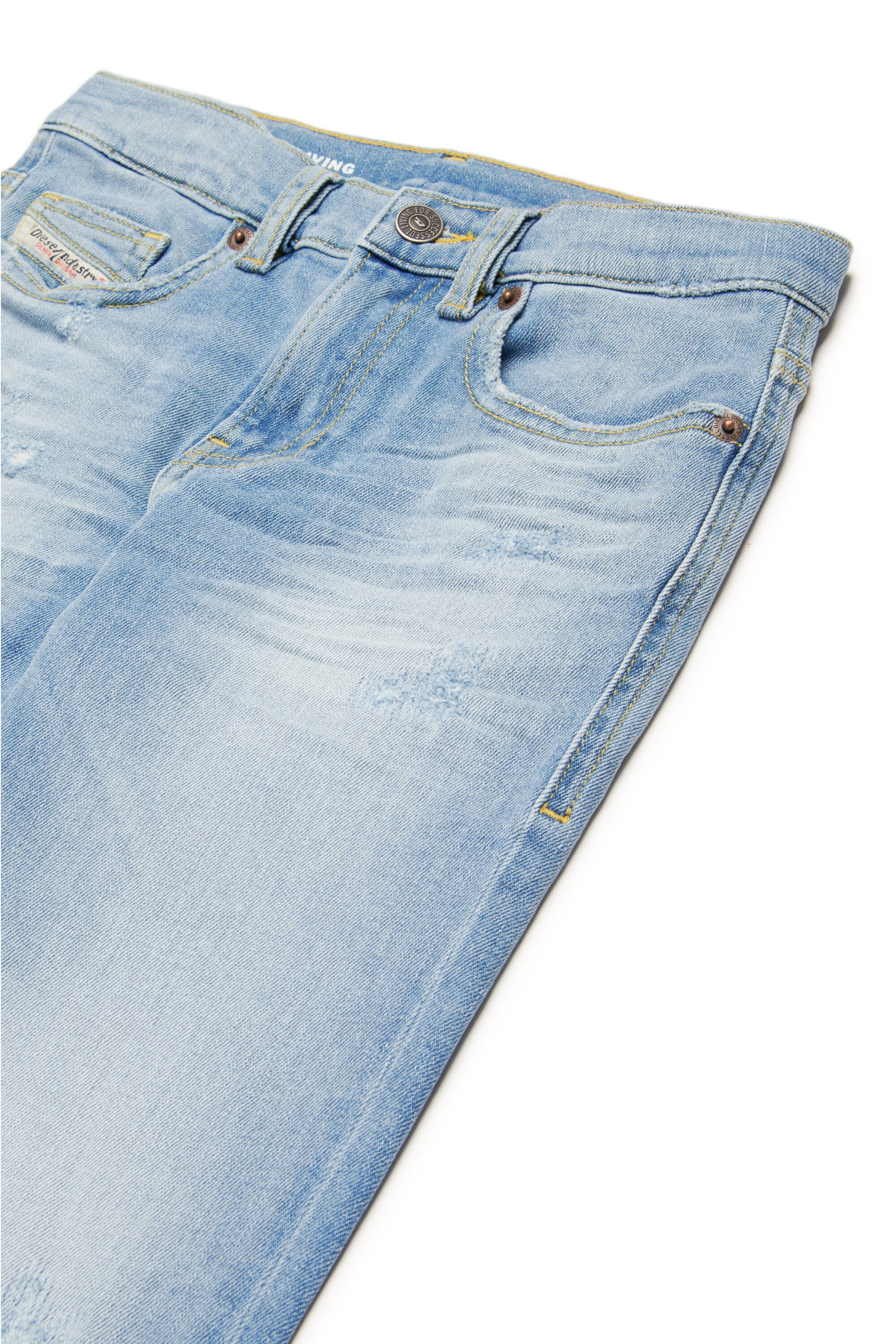 Jeans straight chiaro con abrasioni - 2020 D-Viker