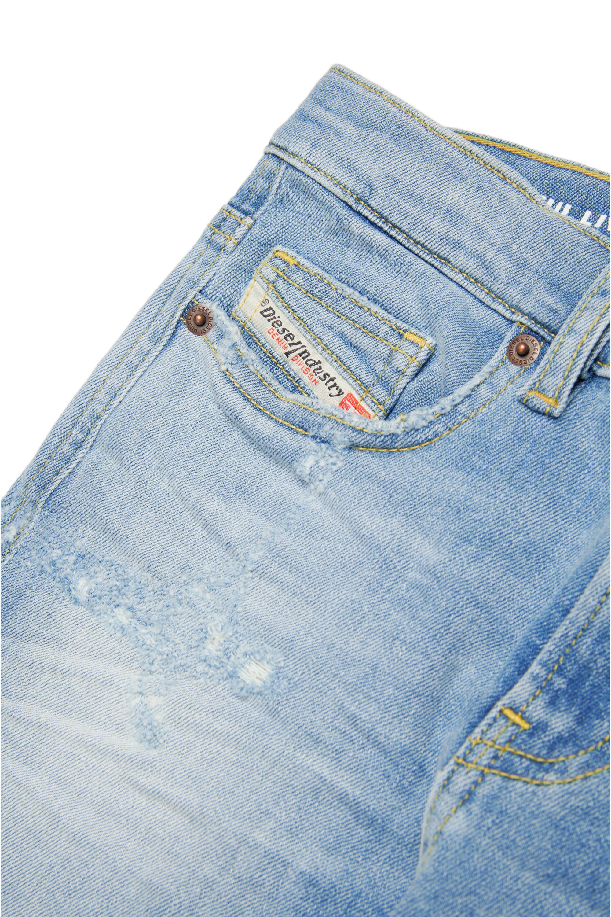 Jeans straight chiaro con abrasioni - 2020 D-Viker