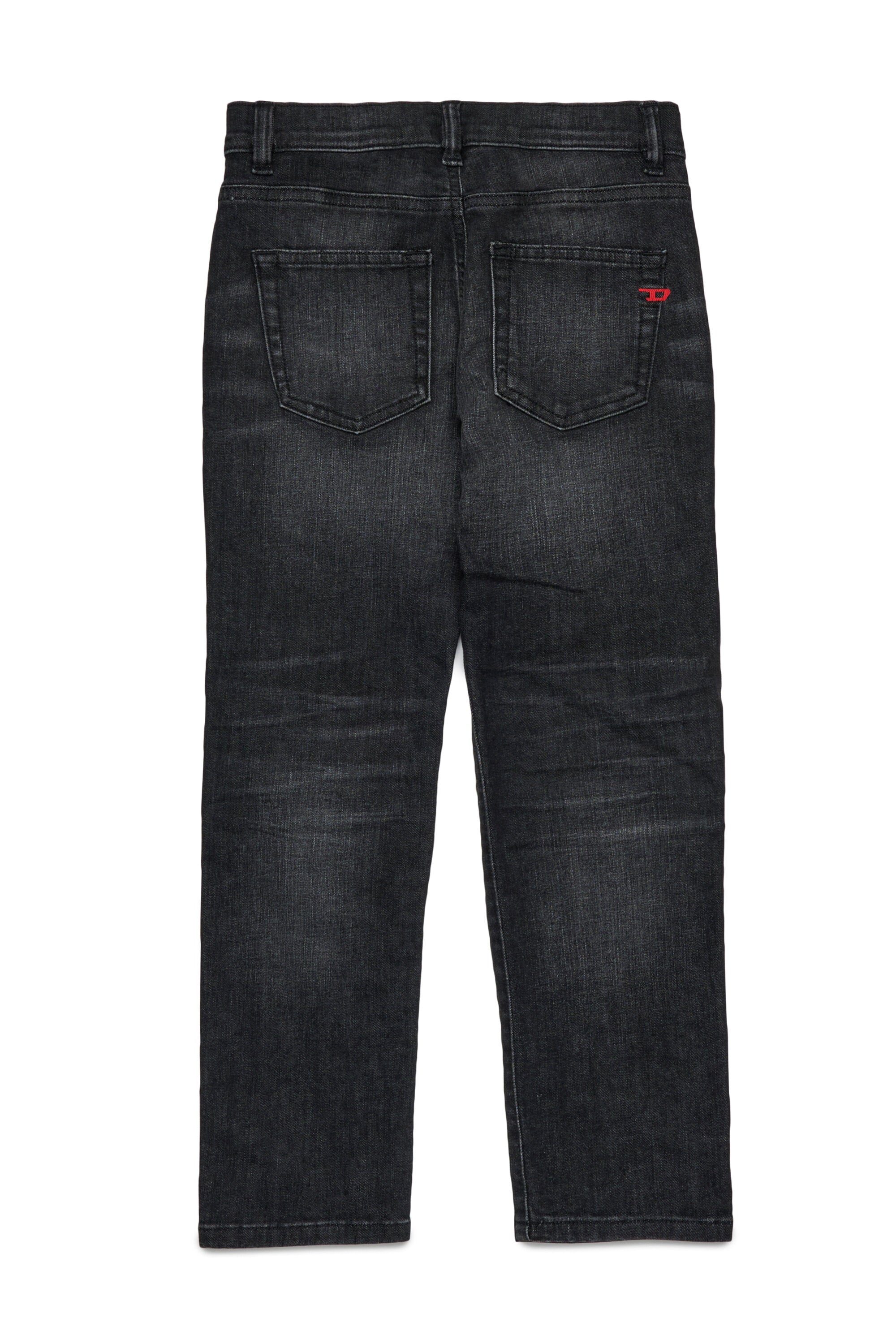 Schwarze regular Jeans mit Abnutzungseffekt - 2020 D-Viker