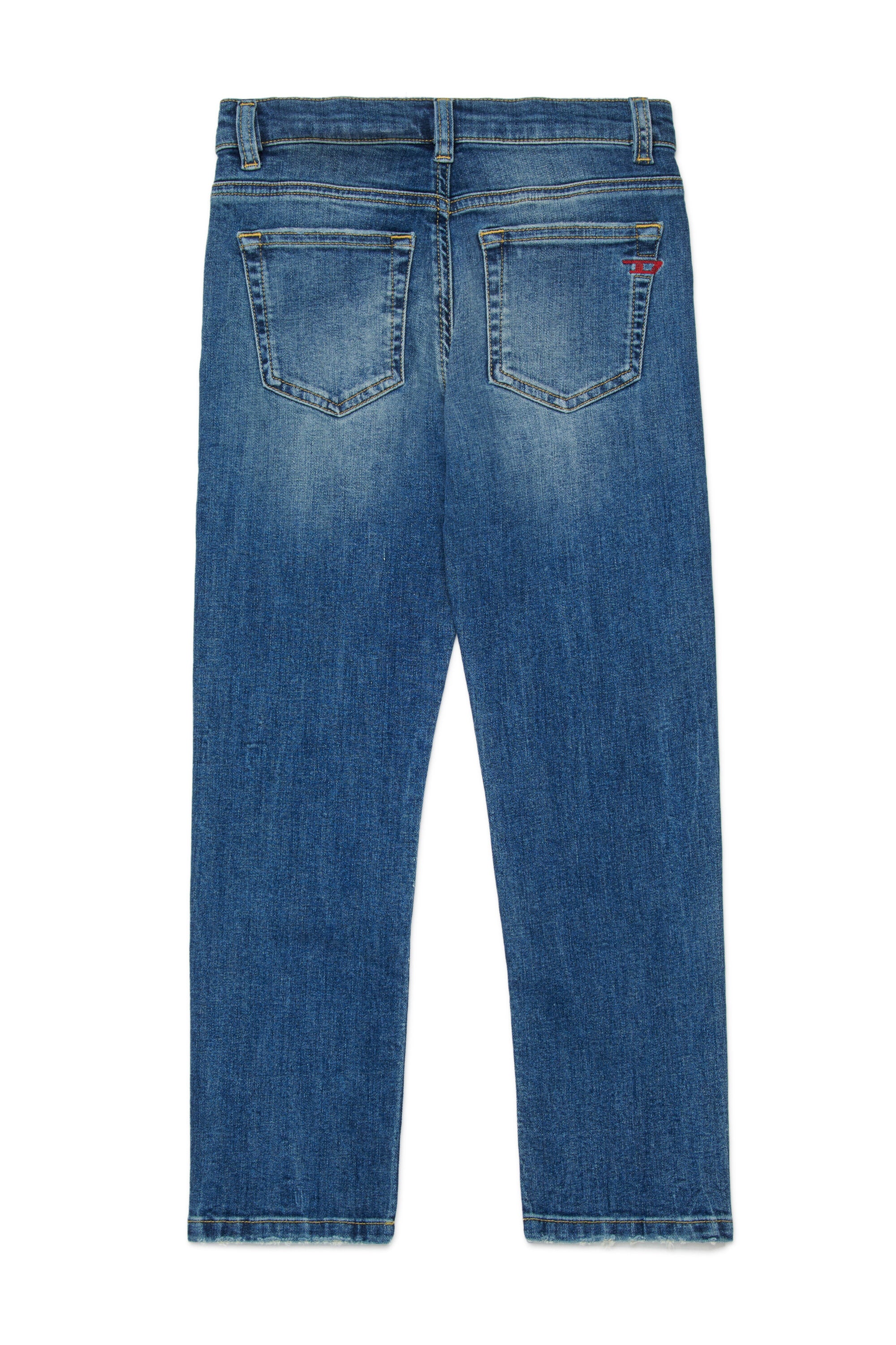 Jean coupe regular délavé bleu moyen - D-Viker