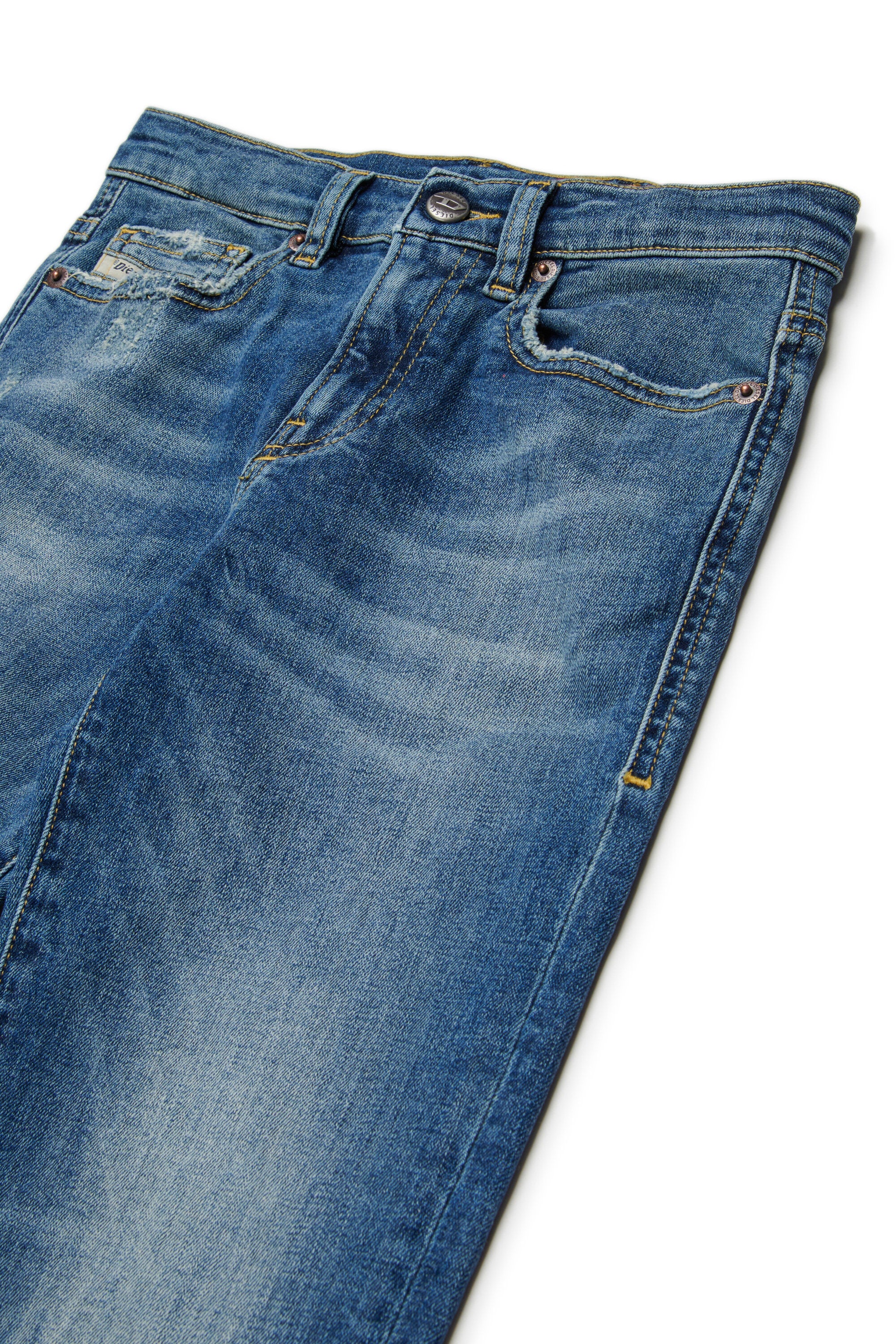 Jean coupe regular délavé bleu moyen - D-Viker