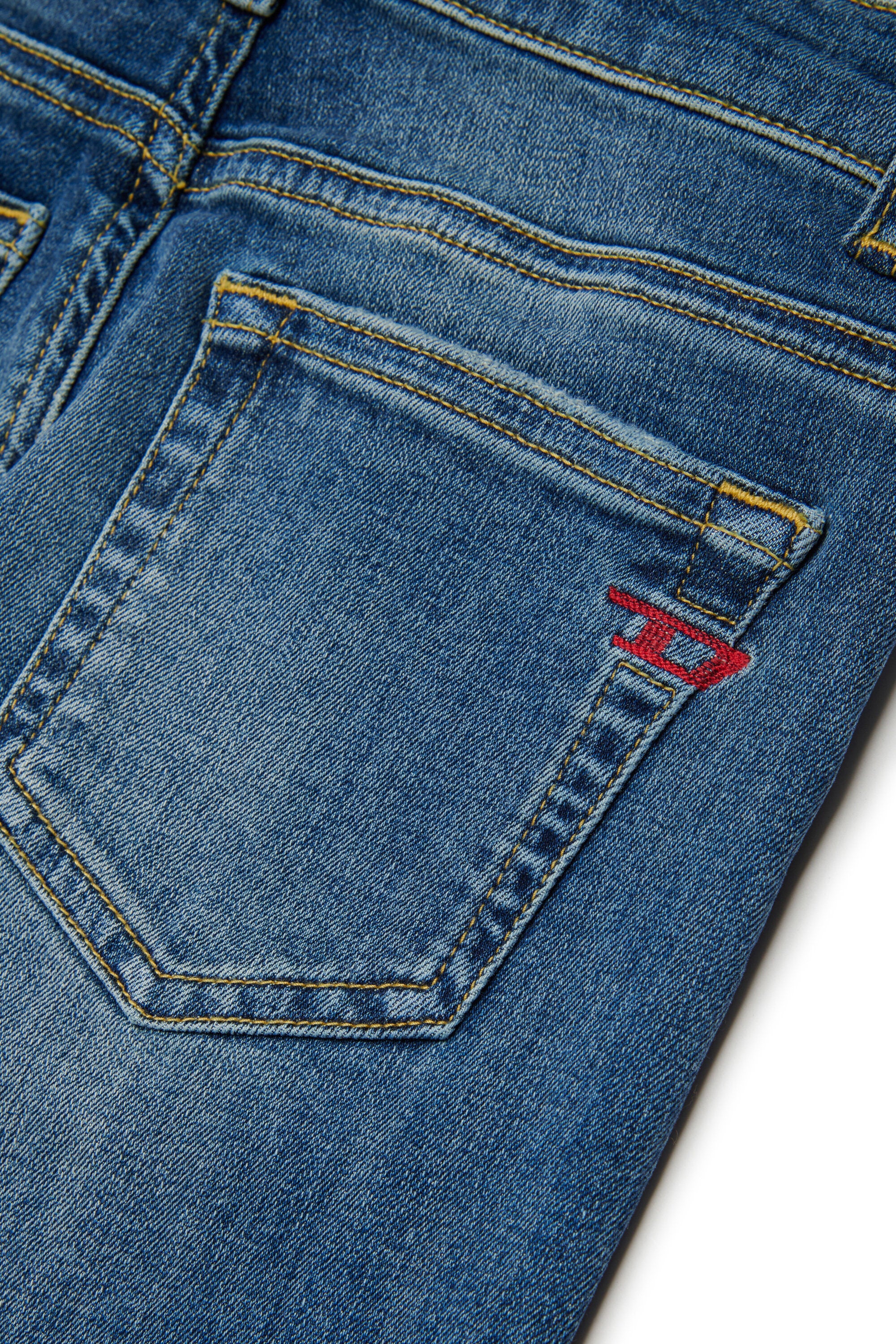 Jean coupe regular délavé bleu moyen - D-Viker
