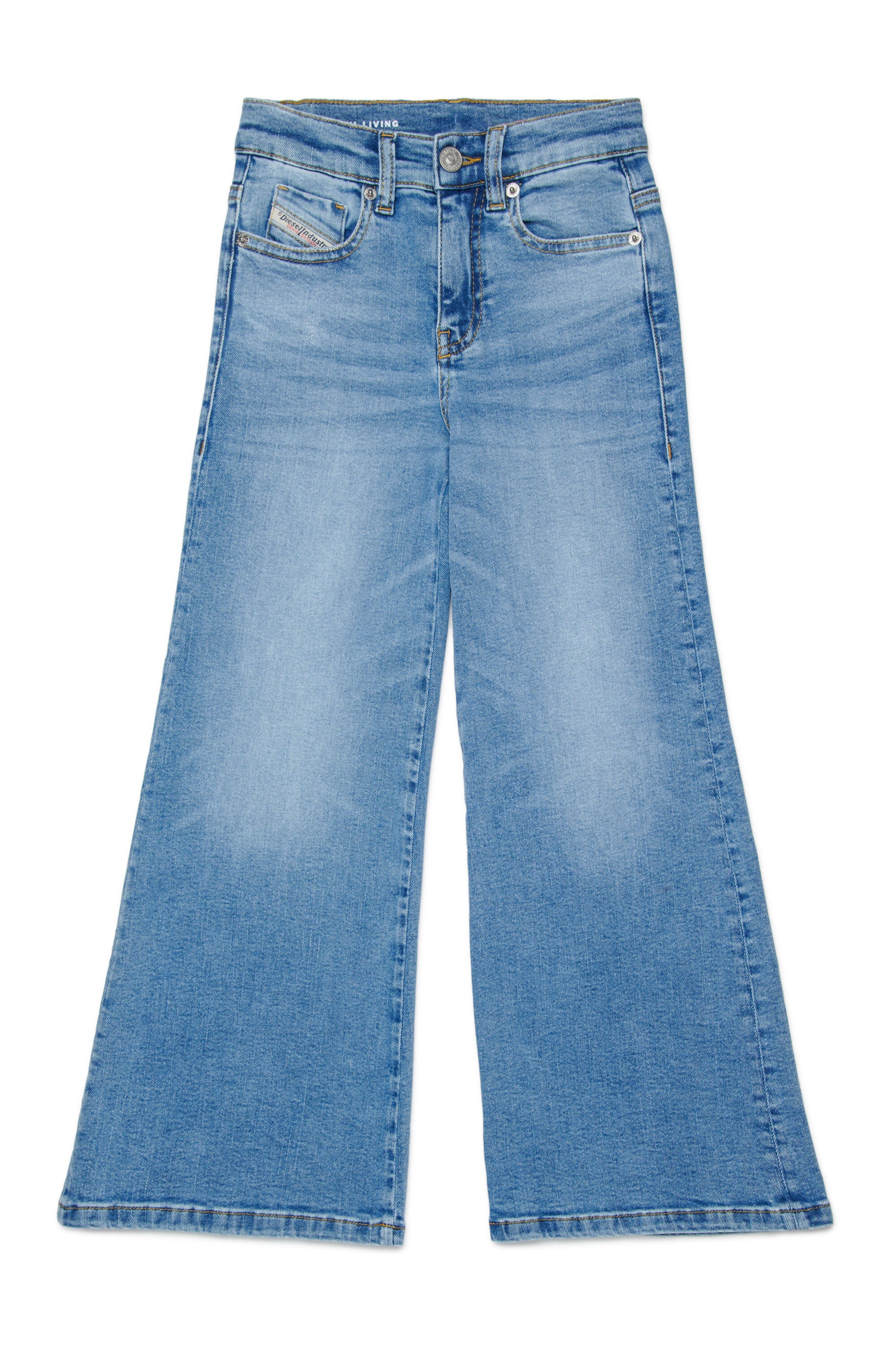 Flare fit jeans in light blue wash -1978