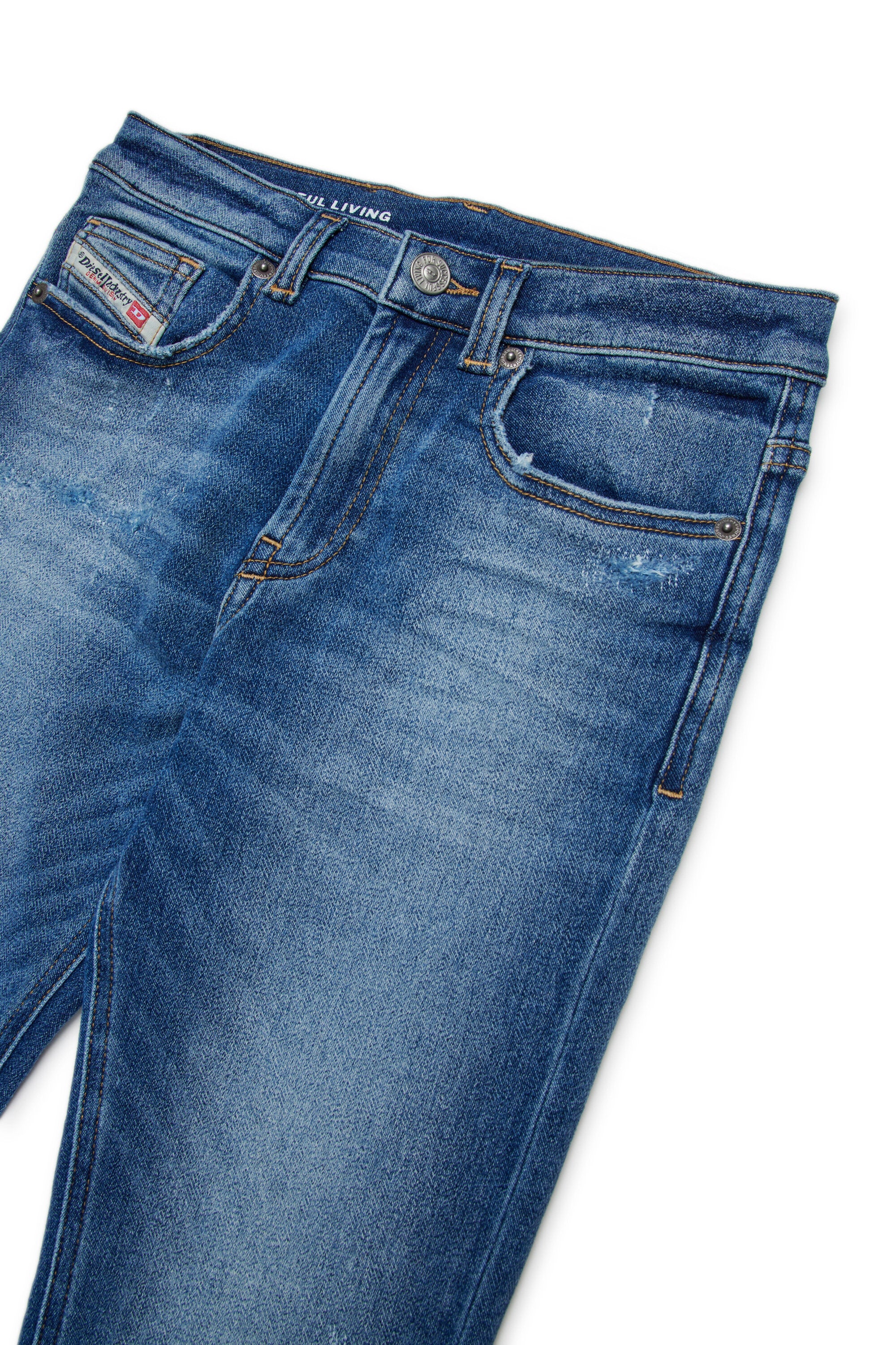 JoggJeans® regular medium blau mit Abschürfungen - D-Lucas