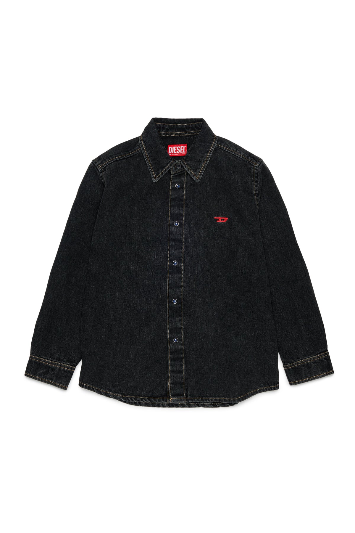 Camicia in denim con logo
