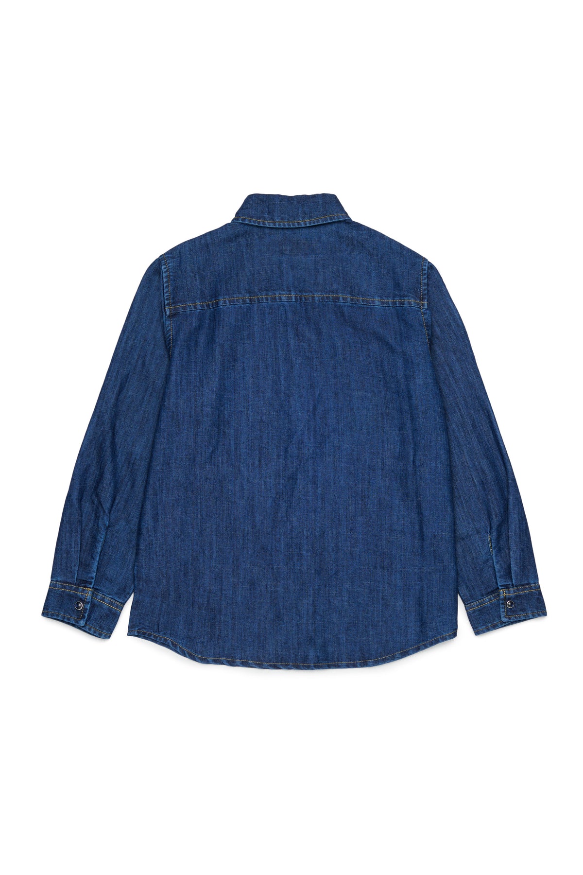 Chemise en denim à manches longues avec logo