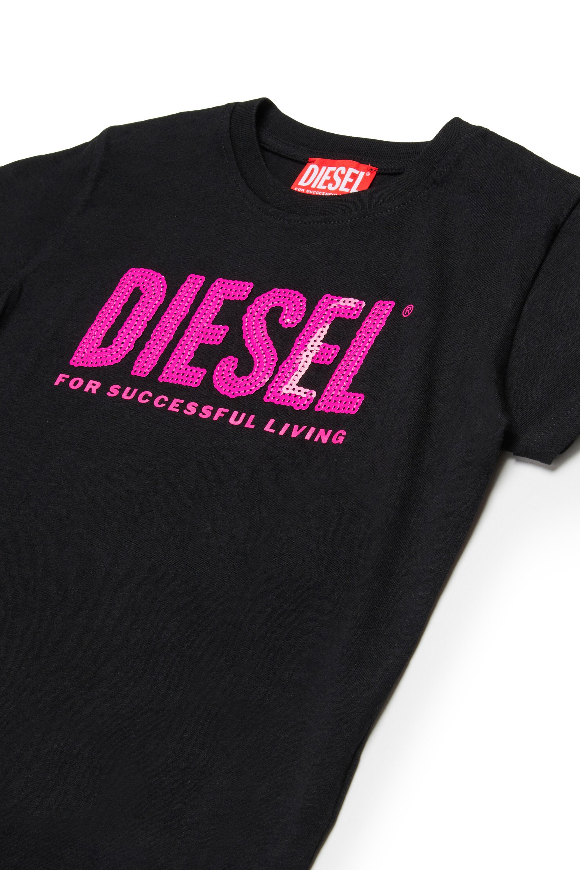 T-Shirt mit Pailletten-Logo