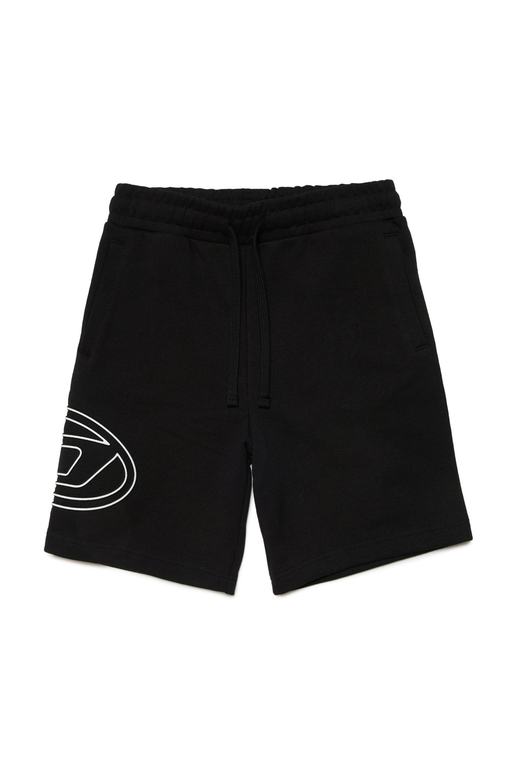 Fleece shorts with Oval D logo