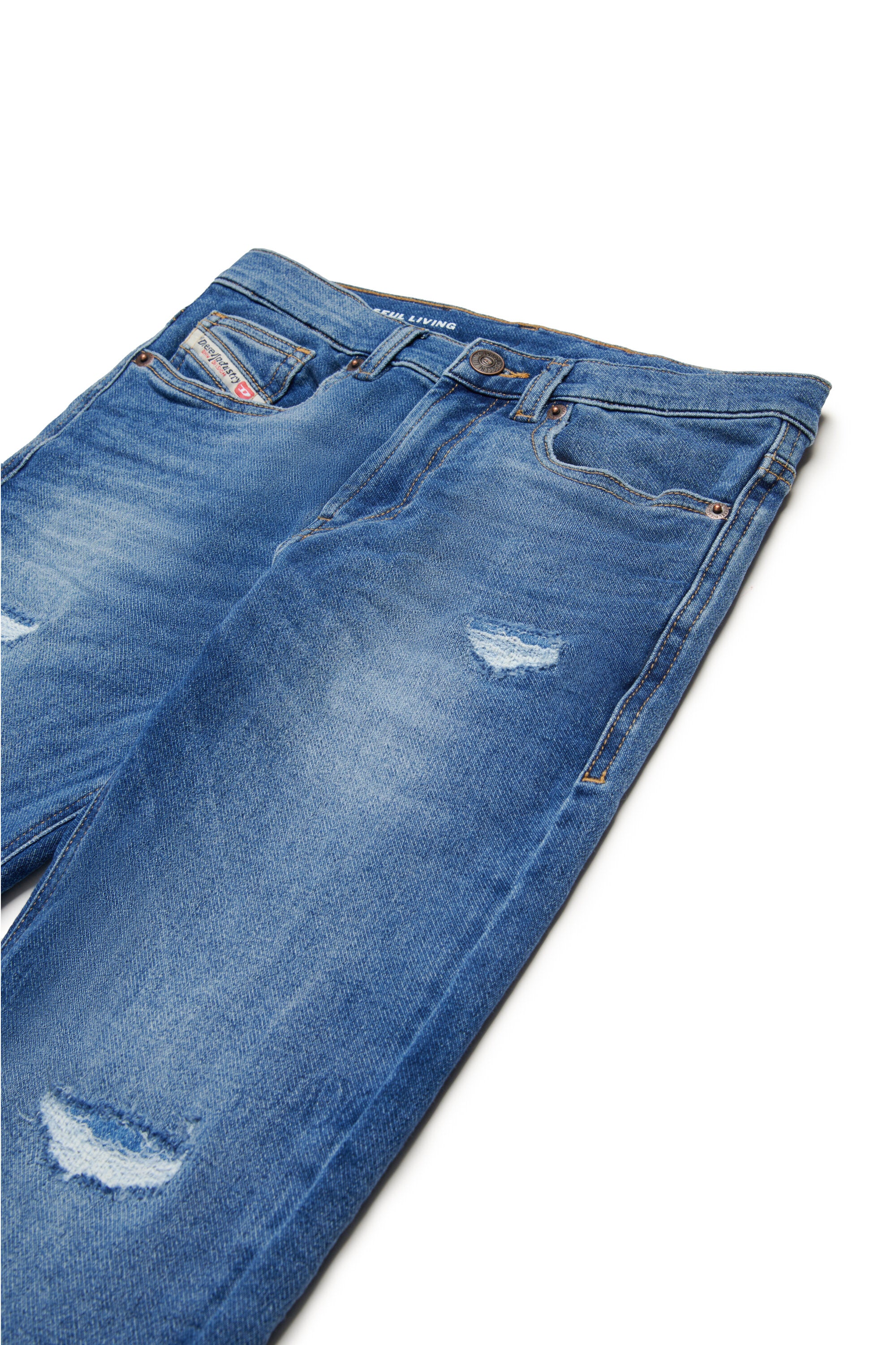 JoggJeans® straight blu medio con rotture - 2010