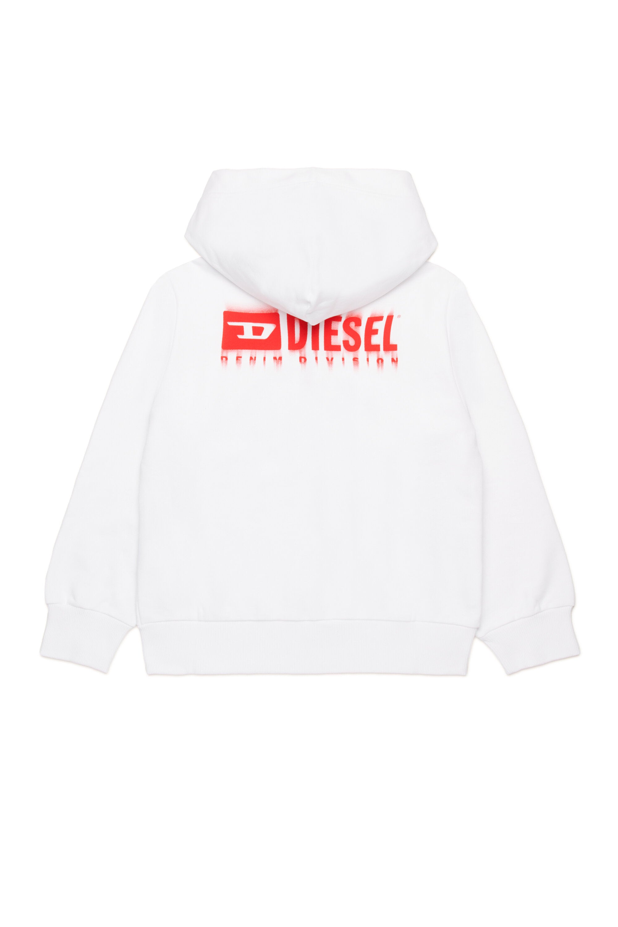 Hooded sweatshirt with degradé logo