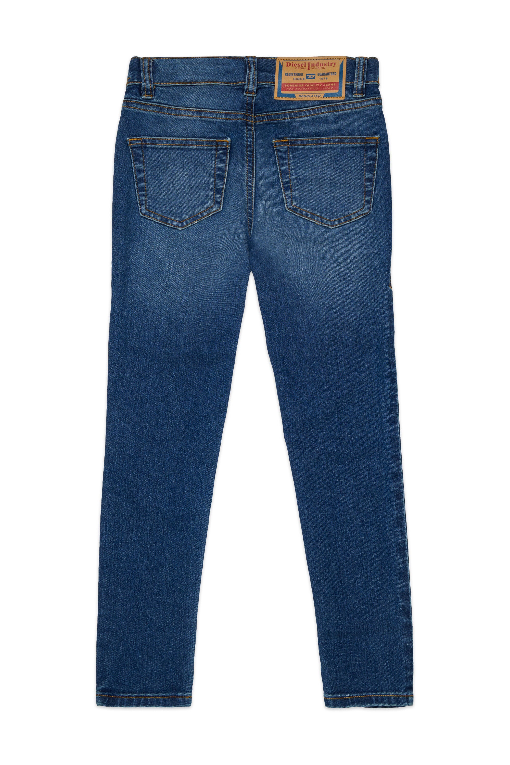Skinny-Fit-Jeans in Mittelblau