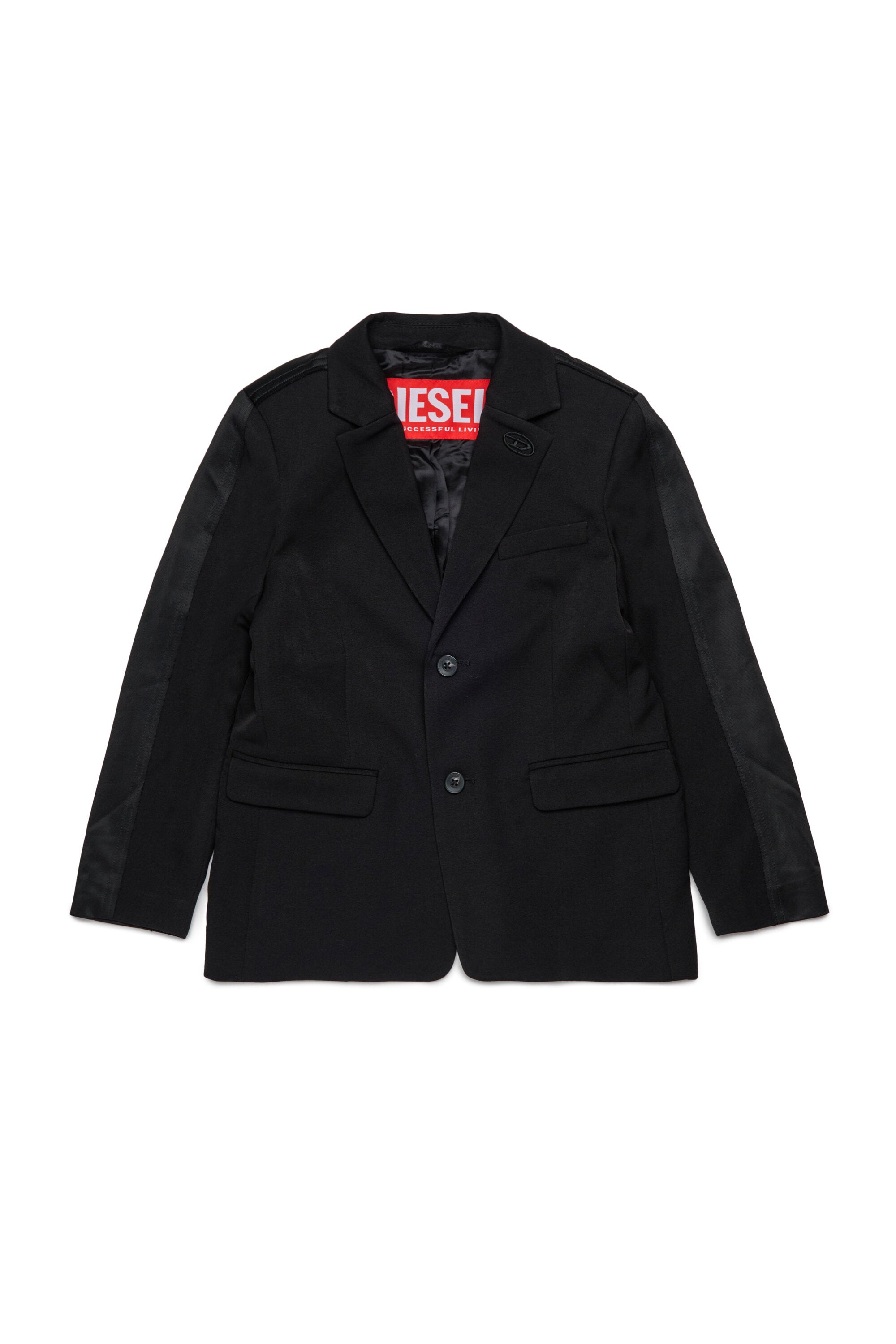 Veste blazer en tissu double avec logo Oval D