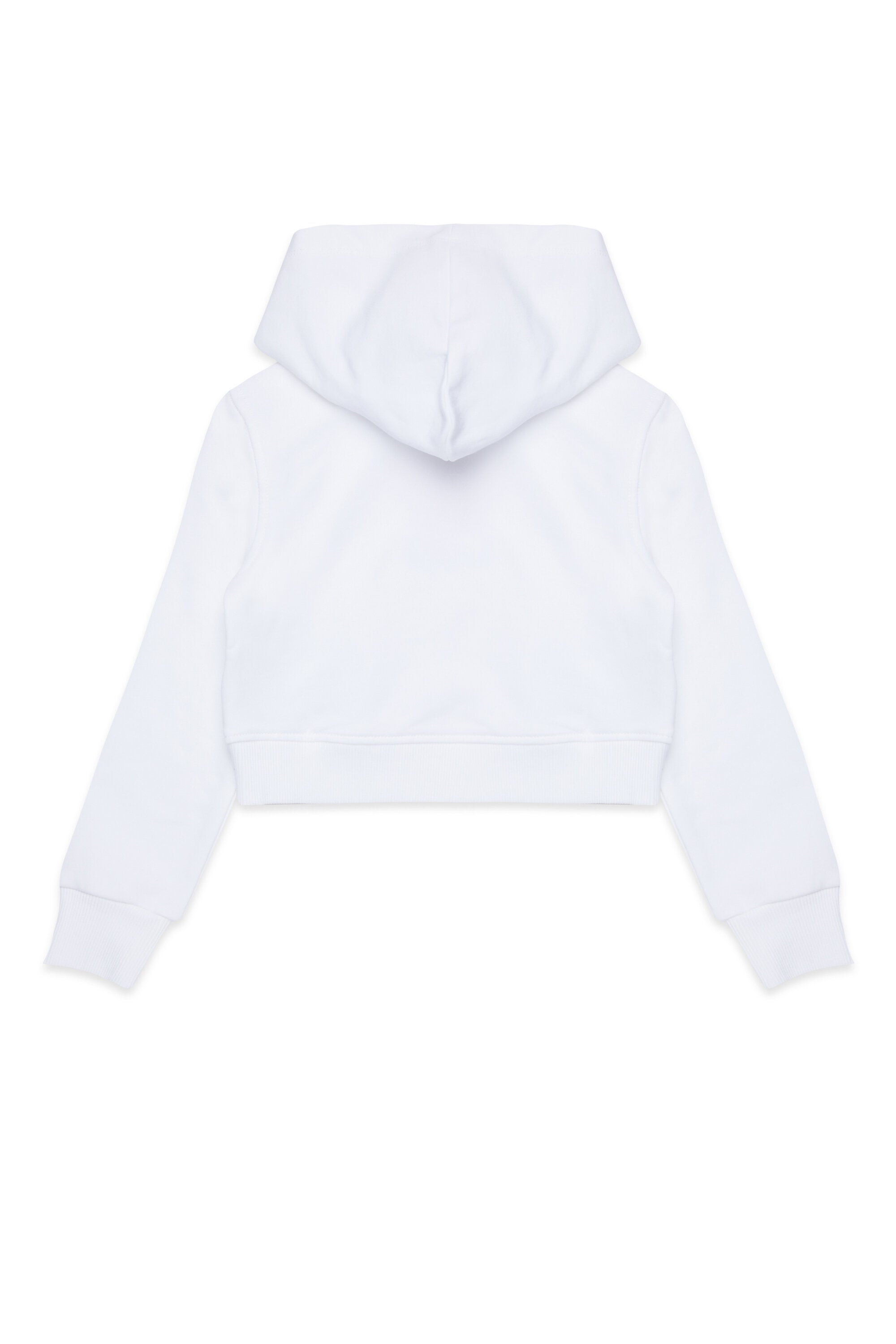 Cropped sweatshirt with heart graphic
