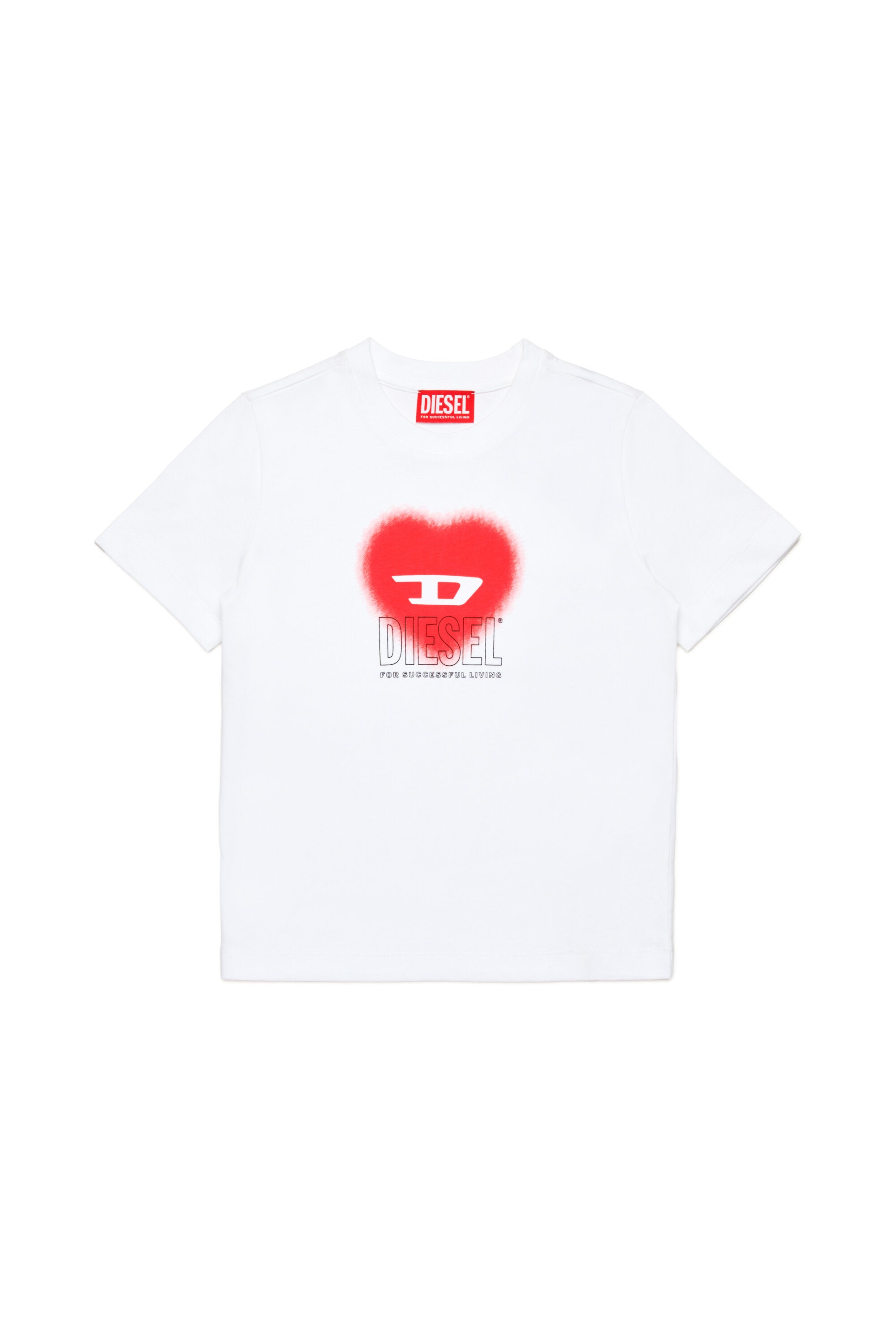 T-shirt with heart graphics