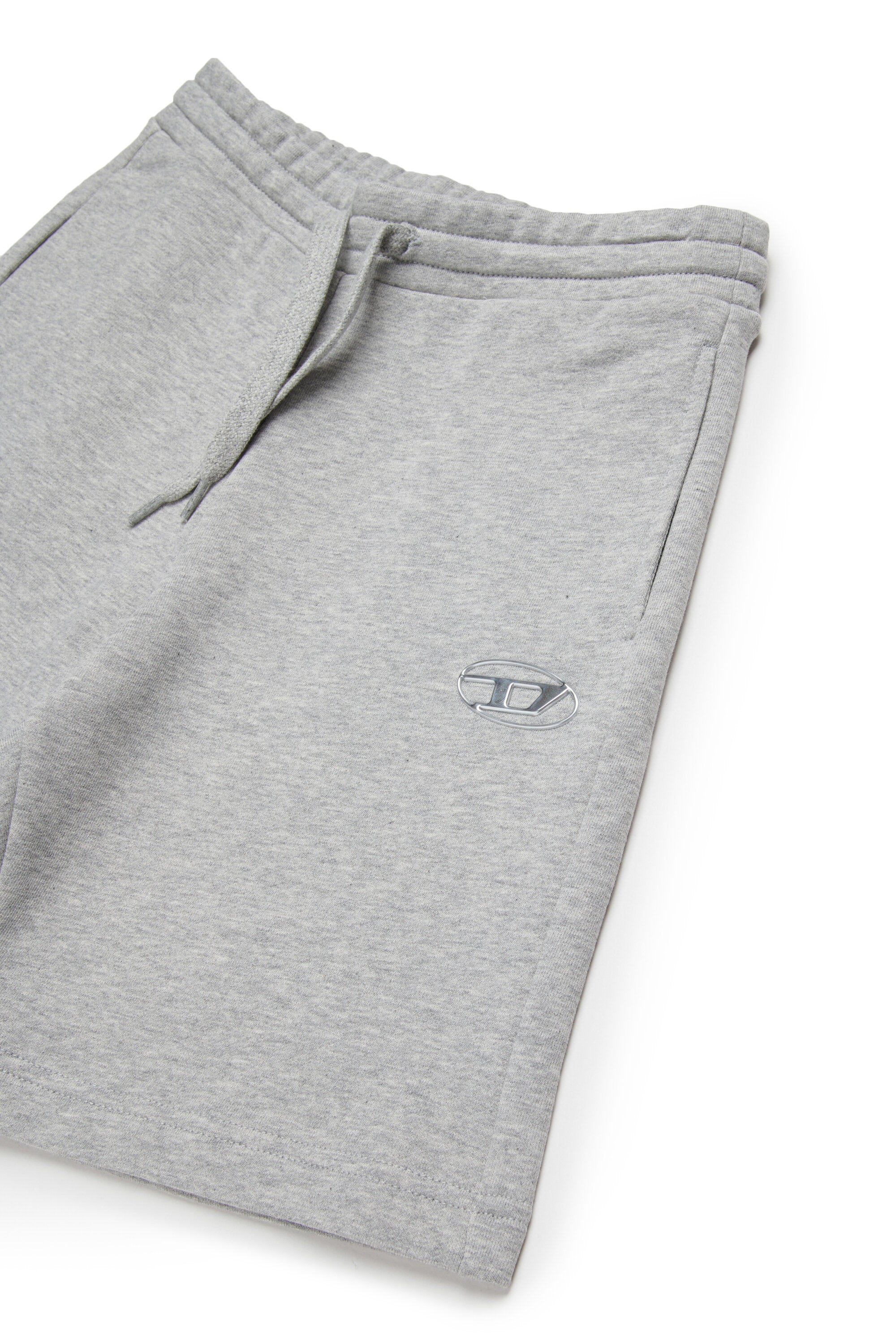Fleece shorts with Oval D logo