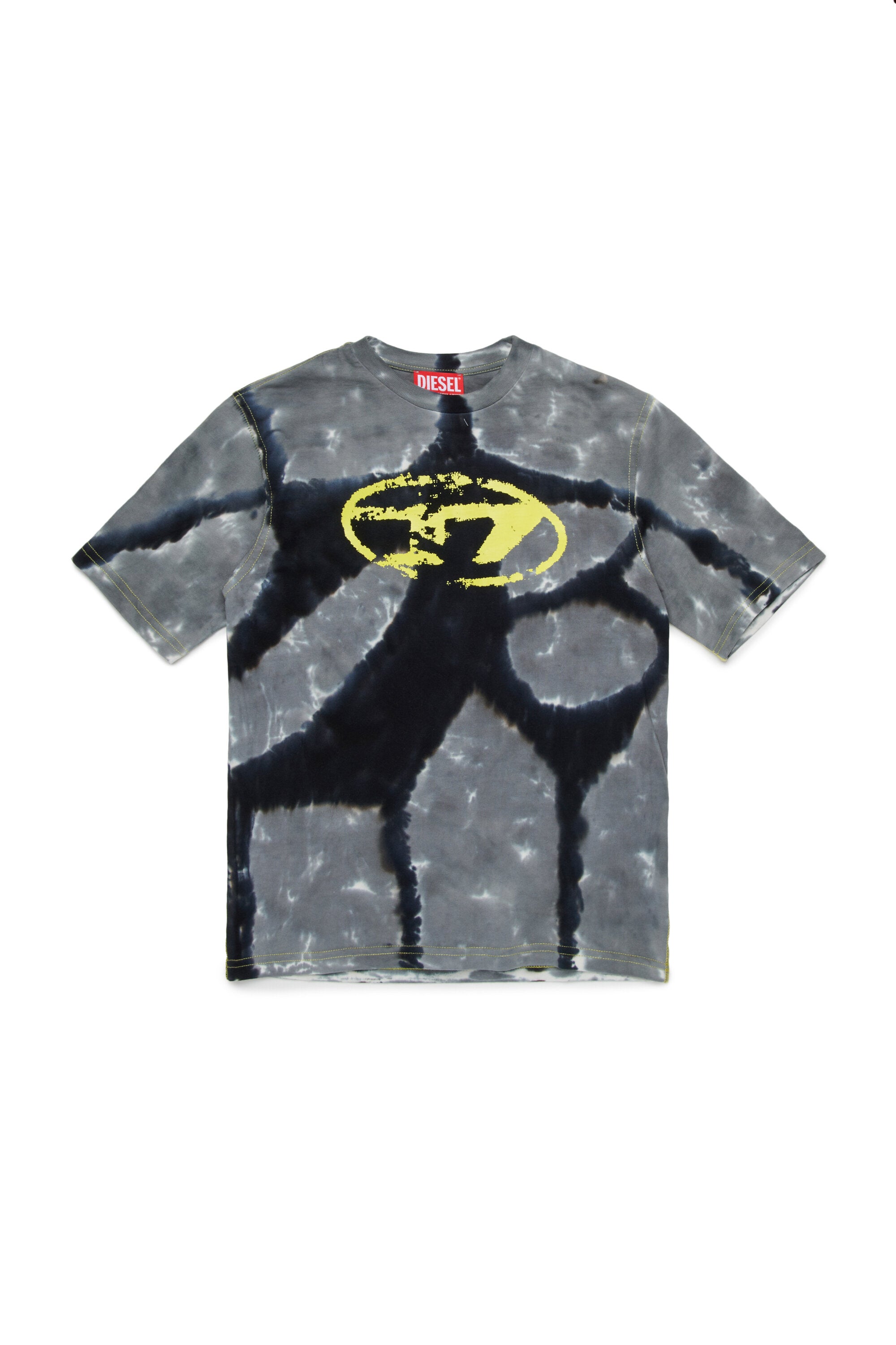 T-shirt batik con logo Oval D