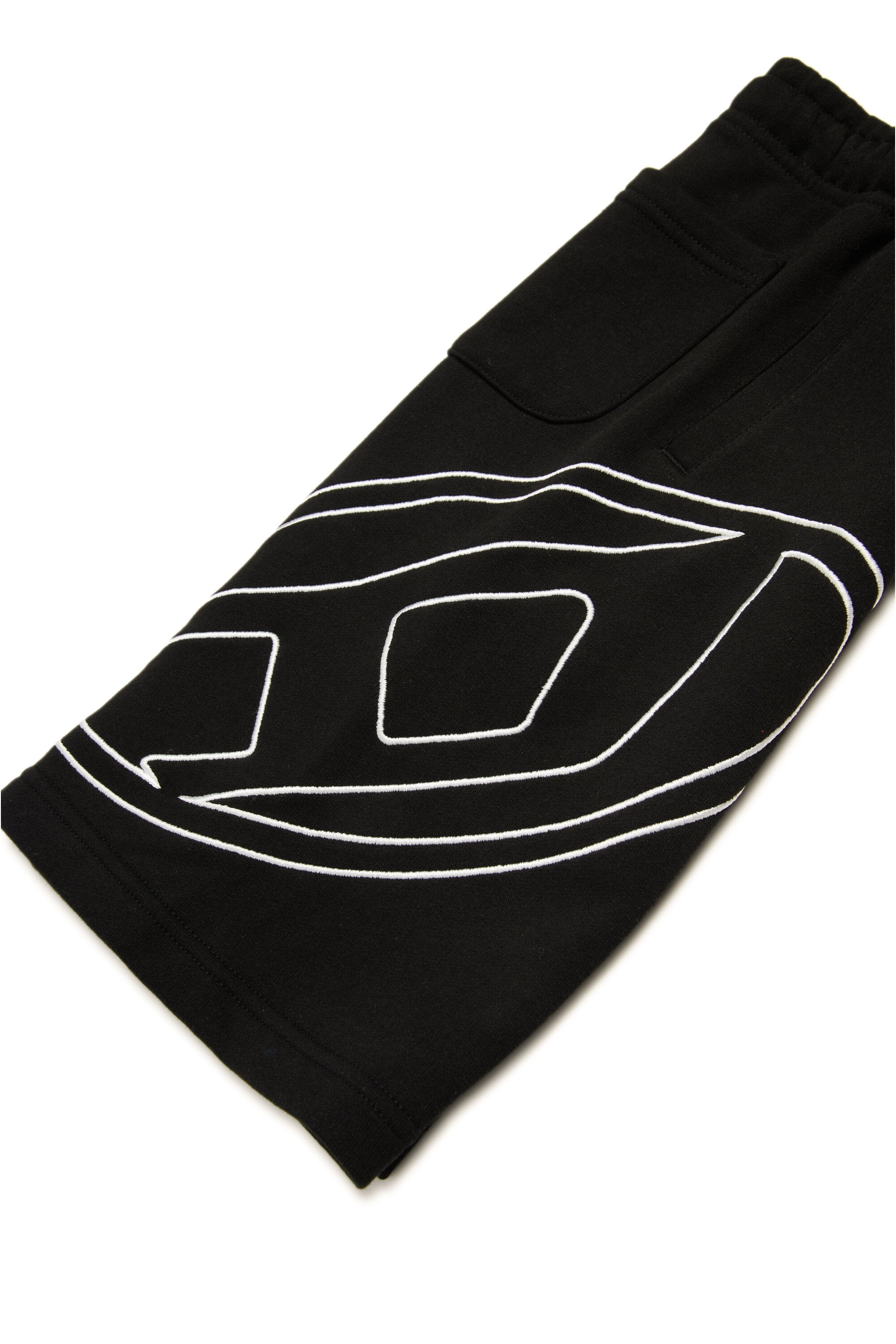 Fleece shorts with maxi Oval D logo