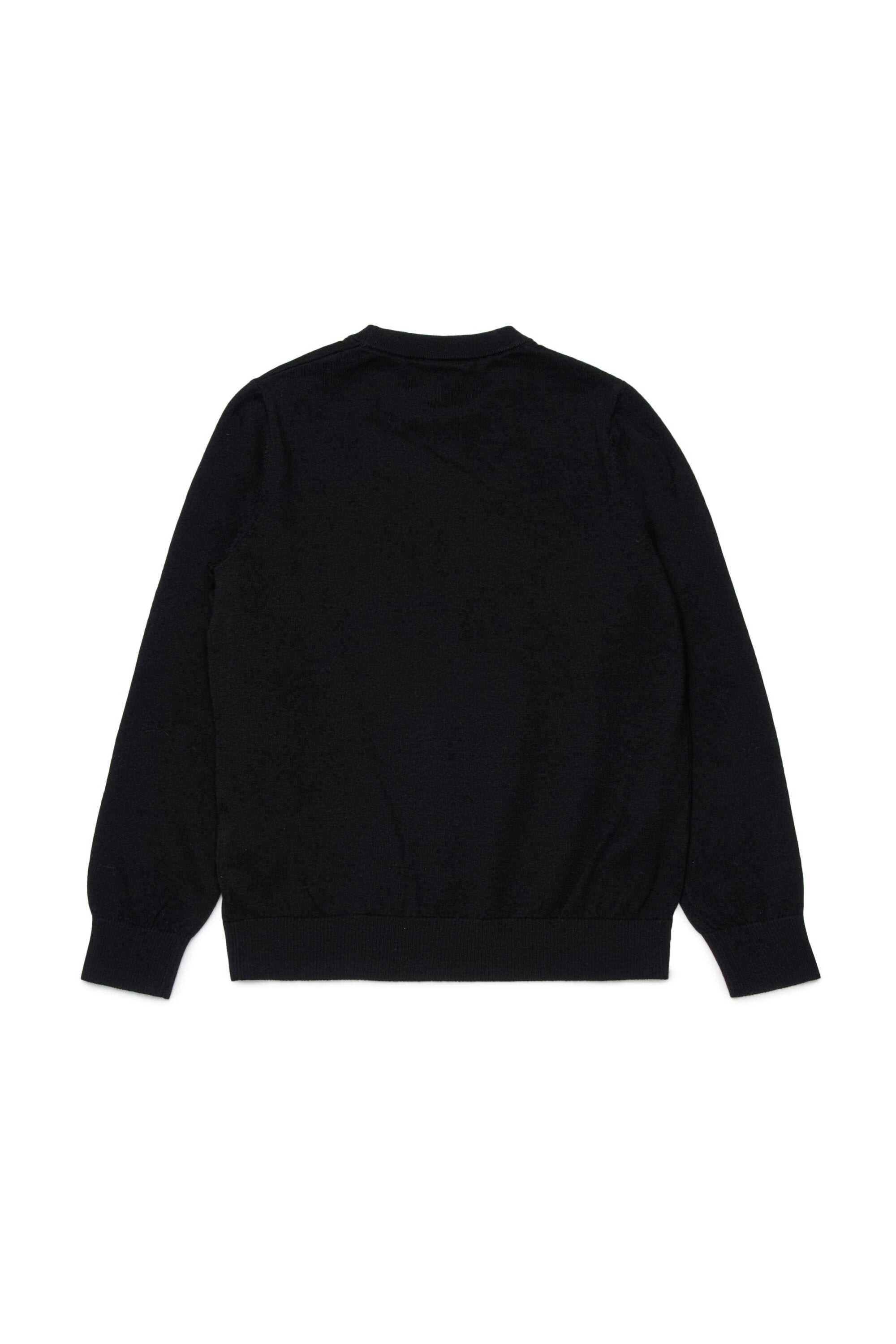 Pullover in cotone con logo Oval D