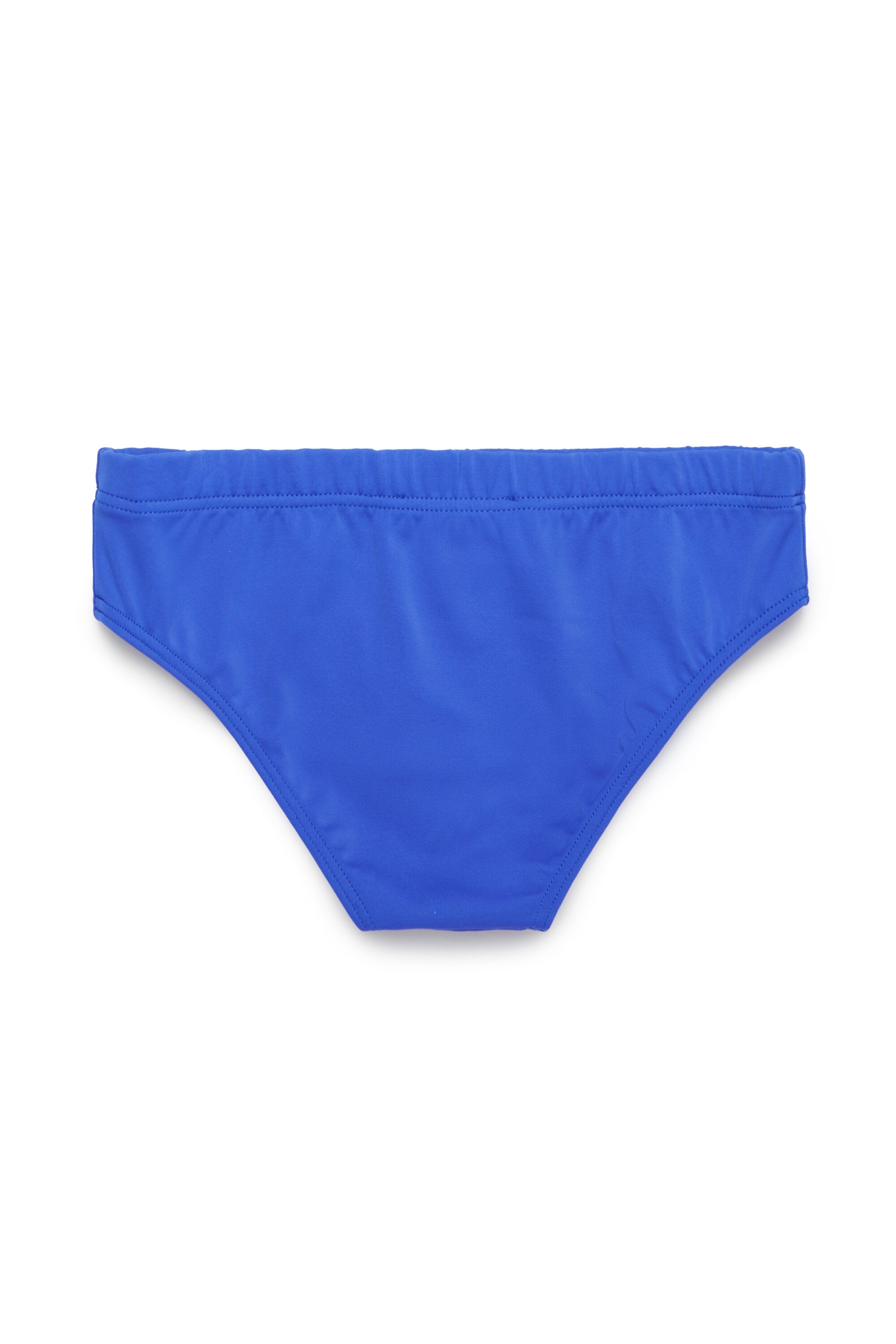 Swimsuit briefs with institutional logo