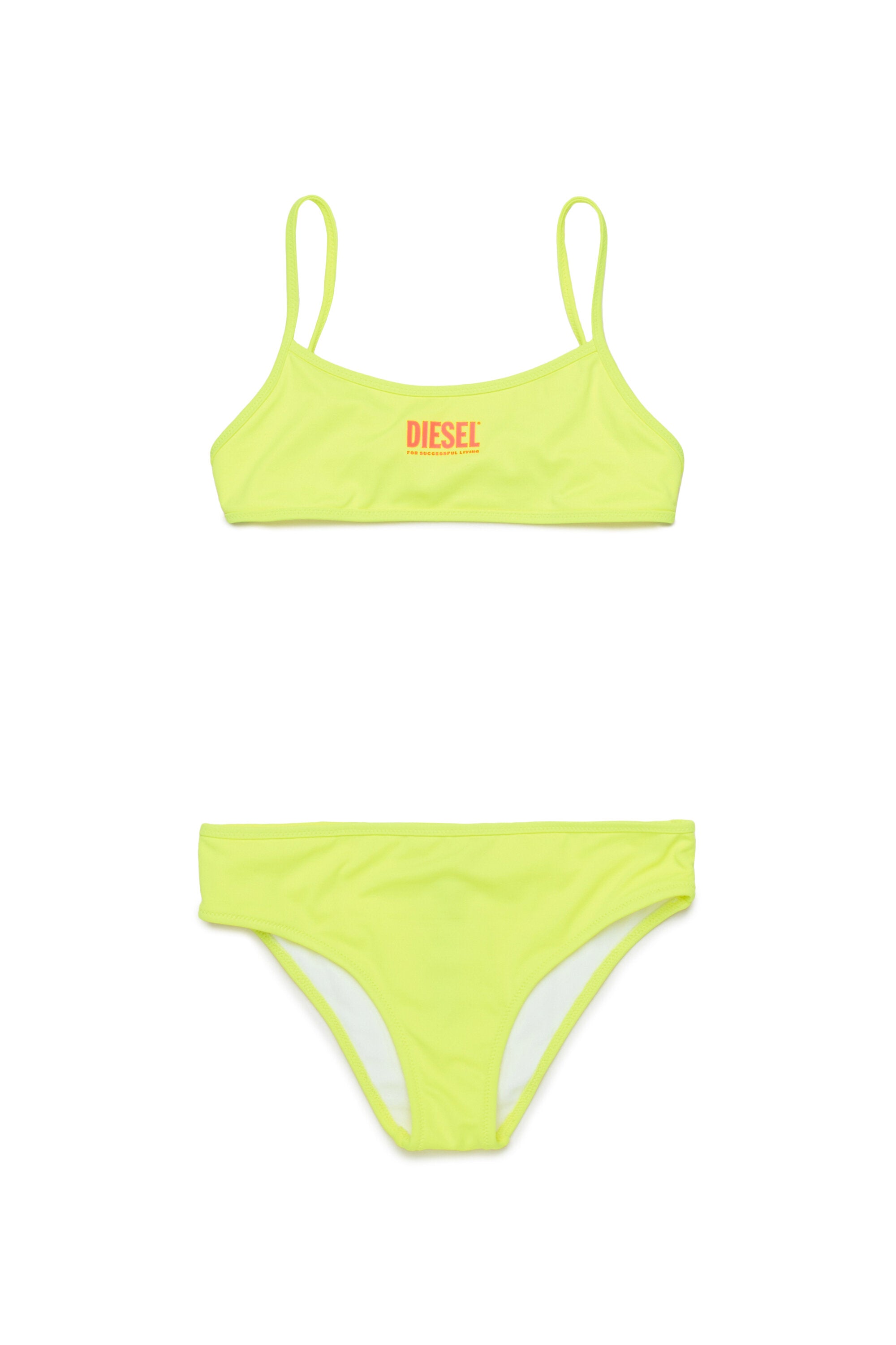 Maillot de bain bikini fluo avec logo institutionnel
