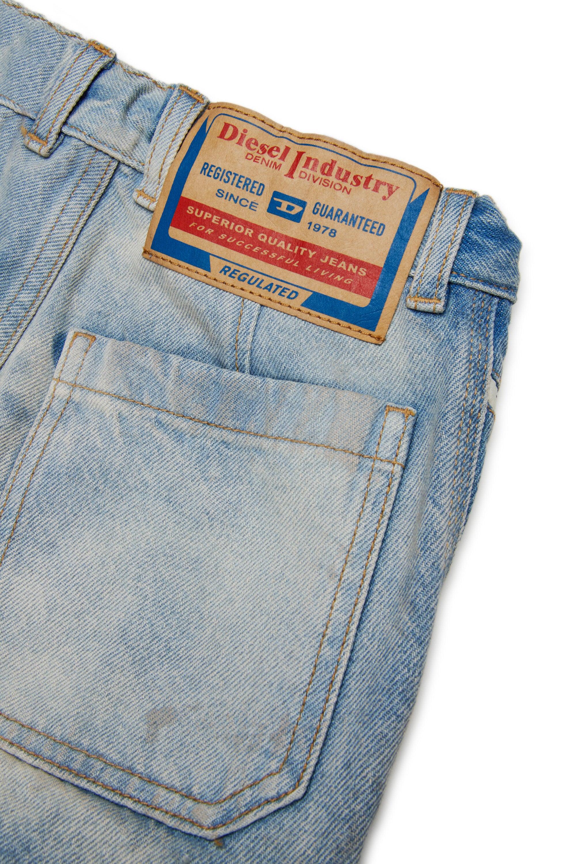 Hell gebleichte relaxed Jeans – D-Dave Cargo