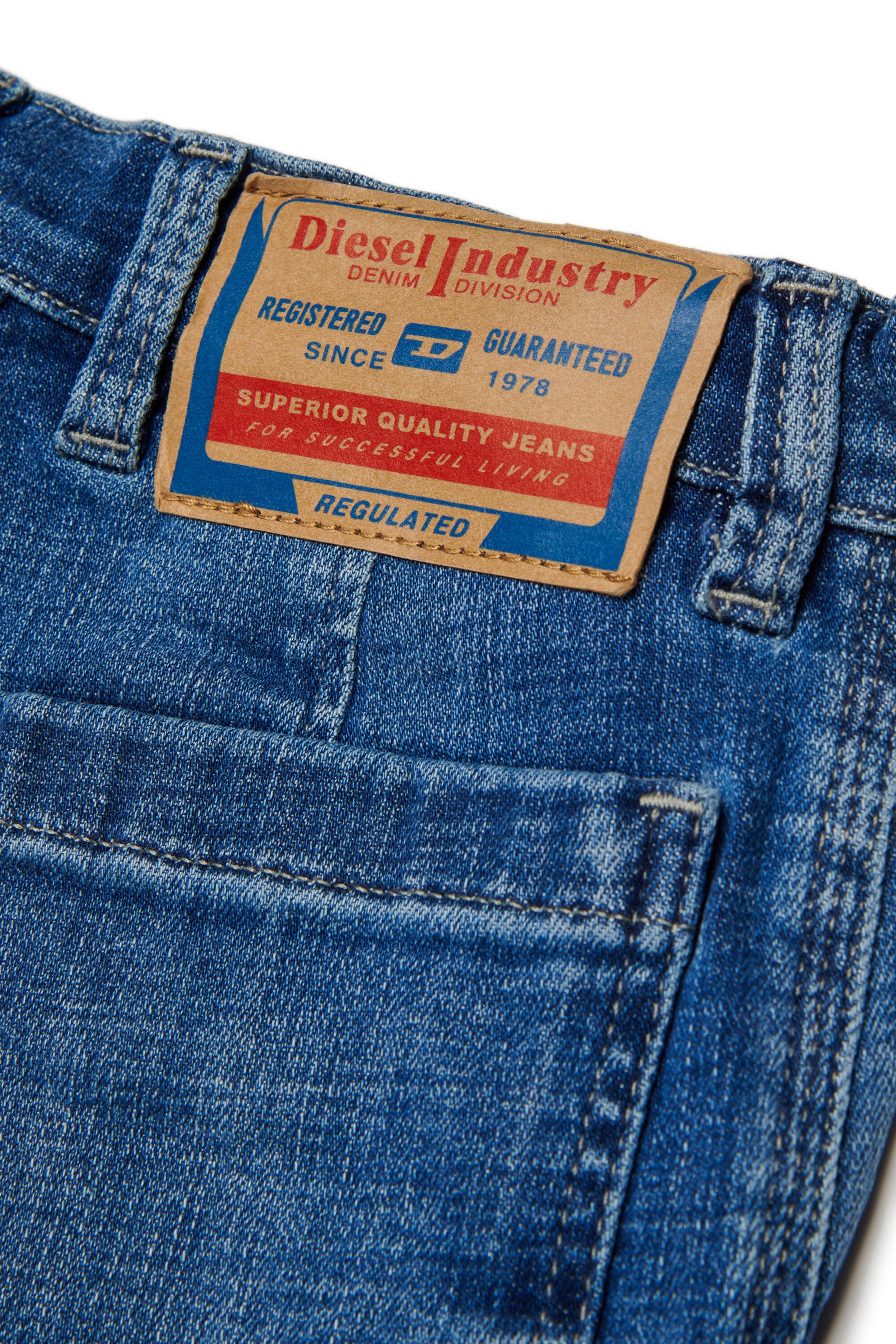 Jeans cargo relaxed fit lavaggio blu medio - D-Dave