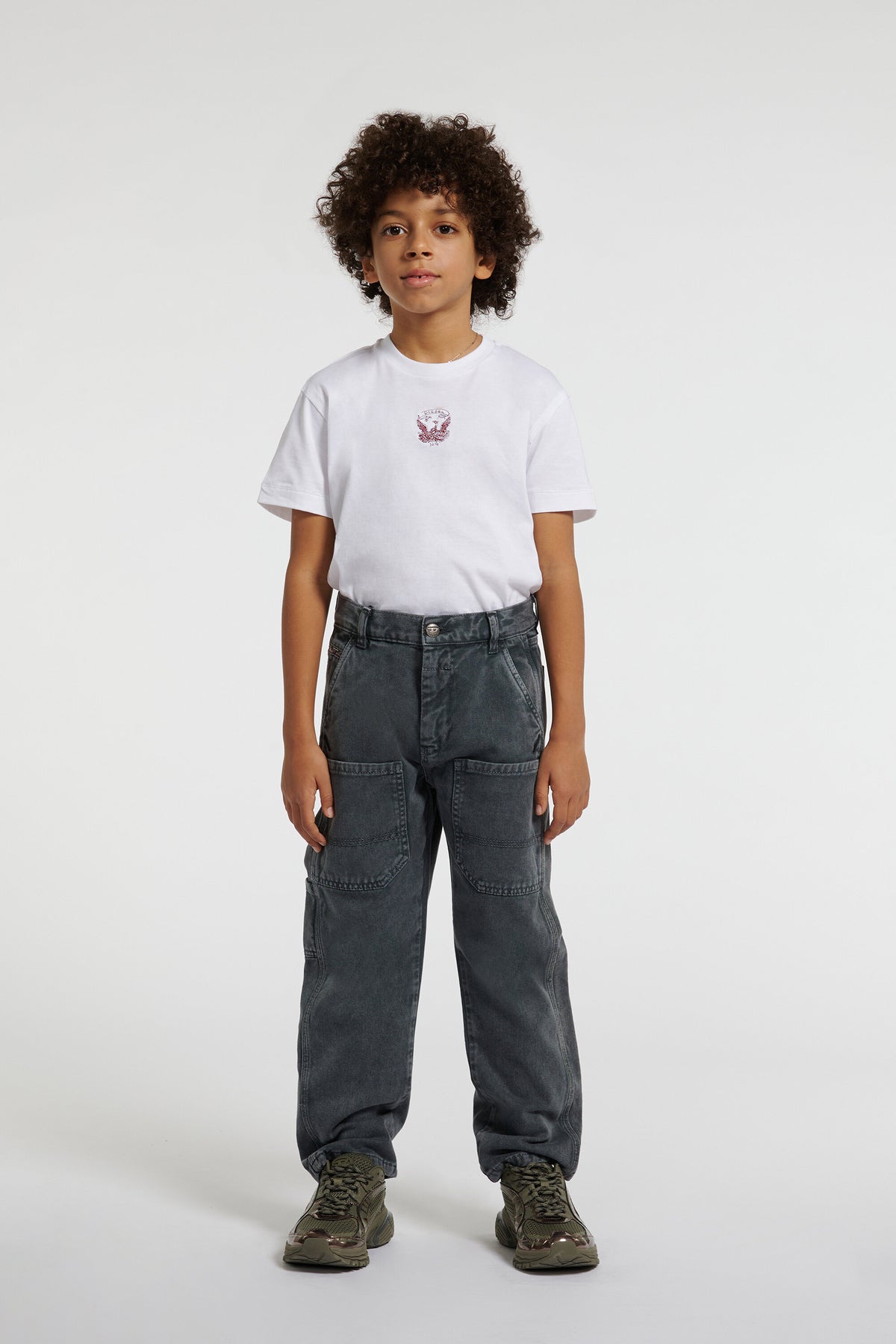 Jean coupe regular à effet délavé – D‑Berr
