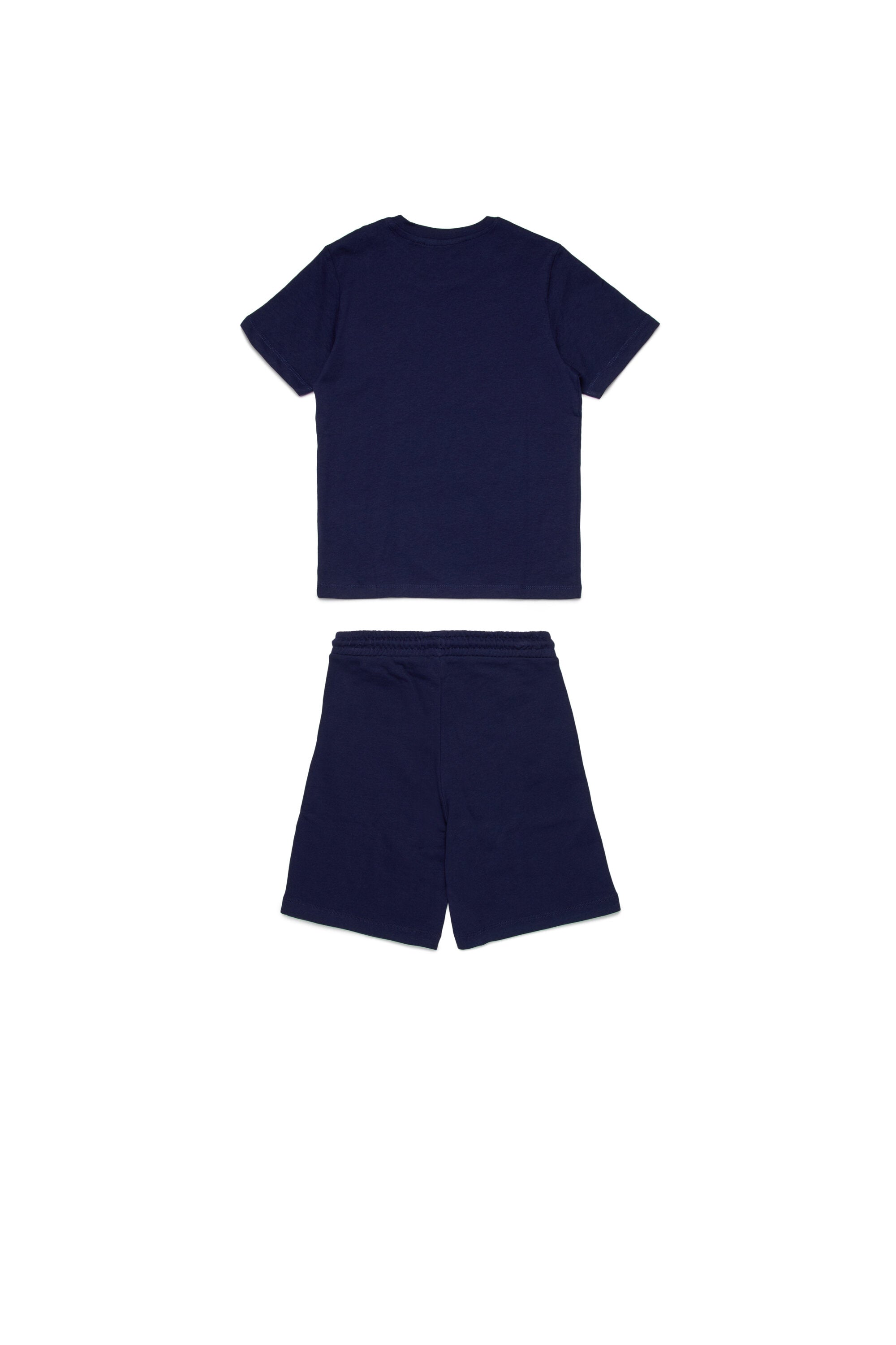 Set aus Jersey-T-Shirt und Bermudashorts mit Logo D Diesel