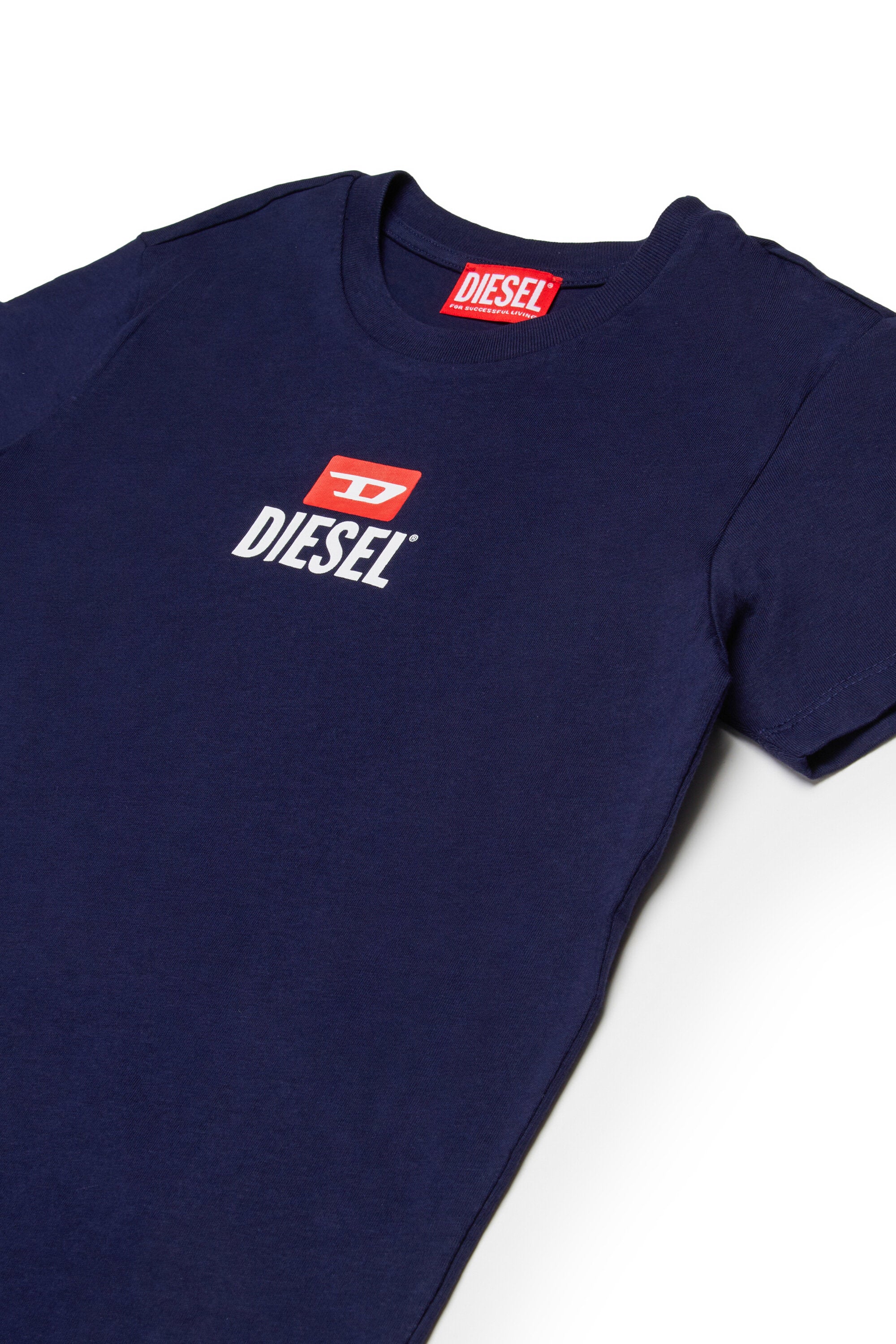 Conjunto de camiseta de punto y bermudas con logo D Diesel