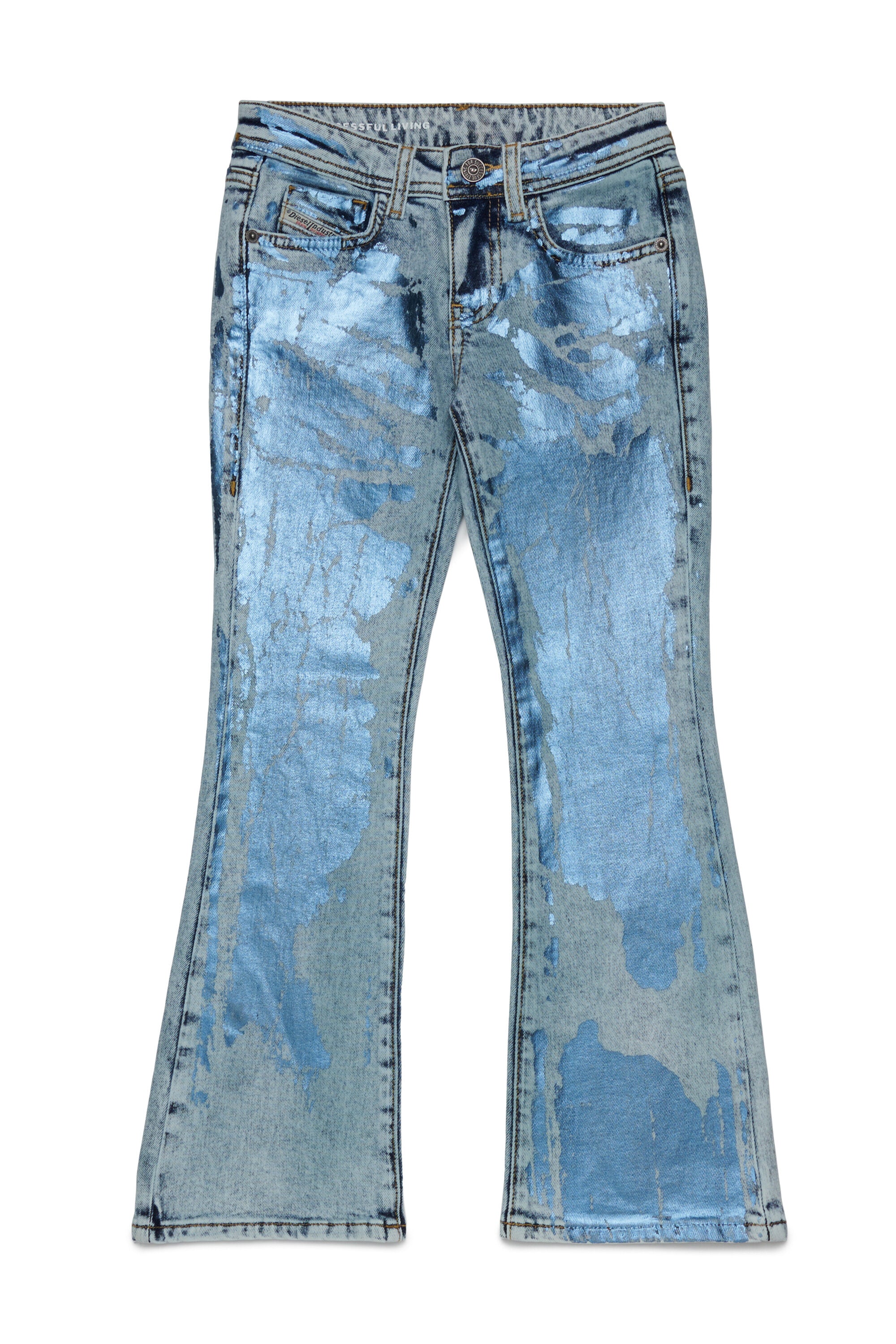 Jeans bootcut con finishing mylar - D-Arry
