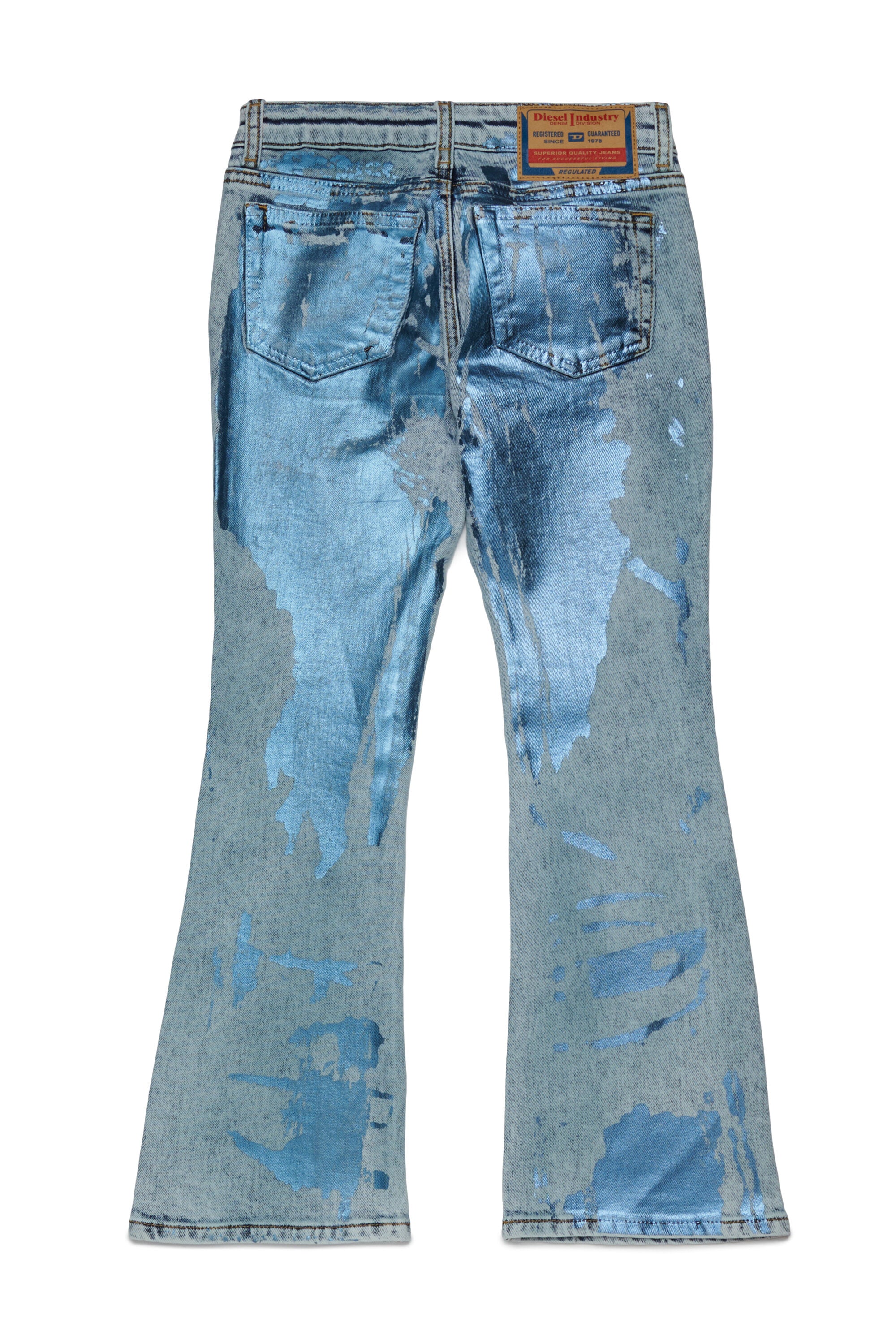 Jeans bootcut con finishing mylar - D-Arry