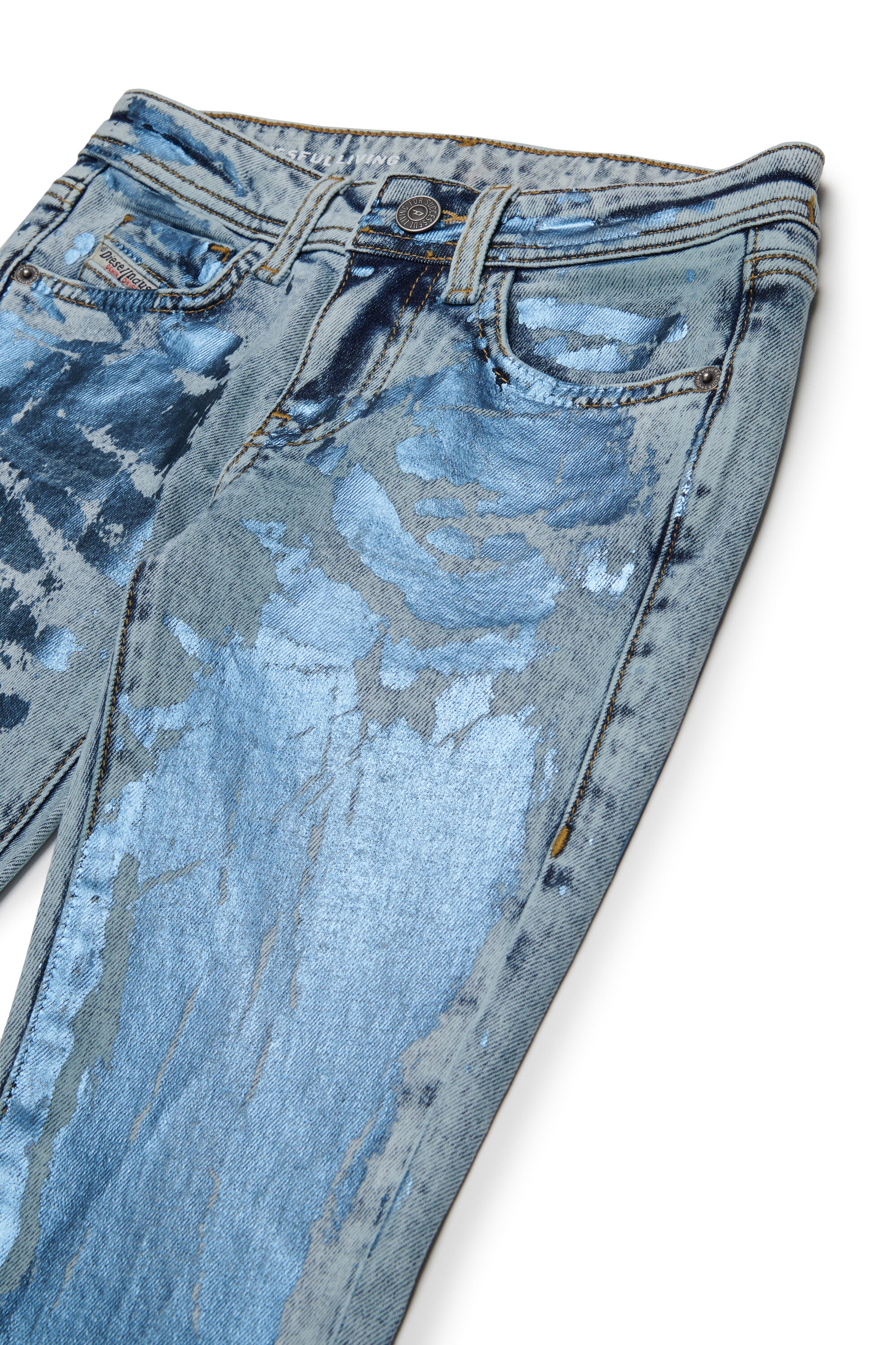 Jeans bootcut con finishing mylar - D-Arry