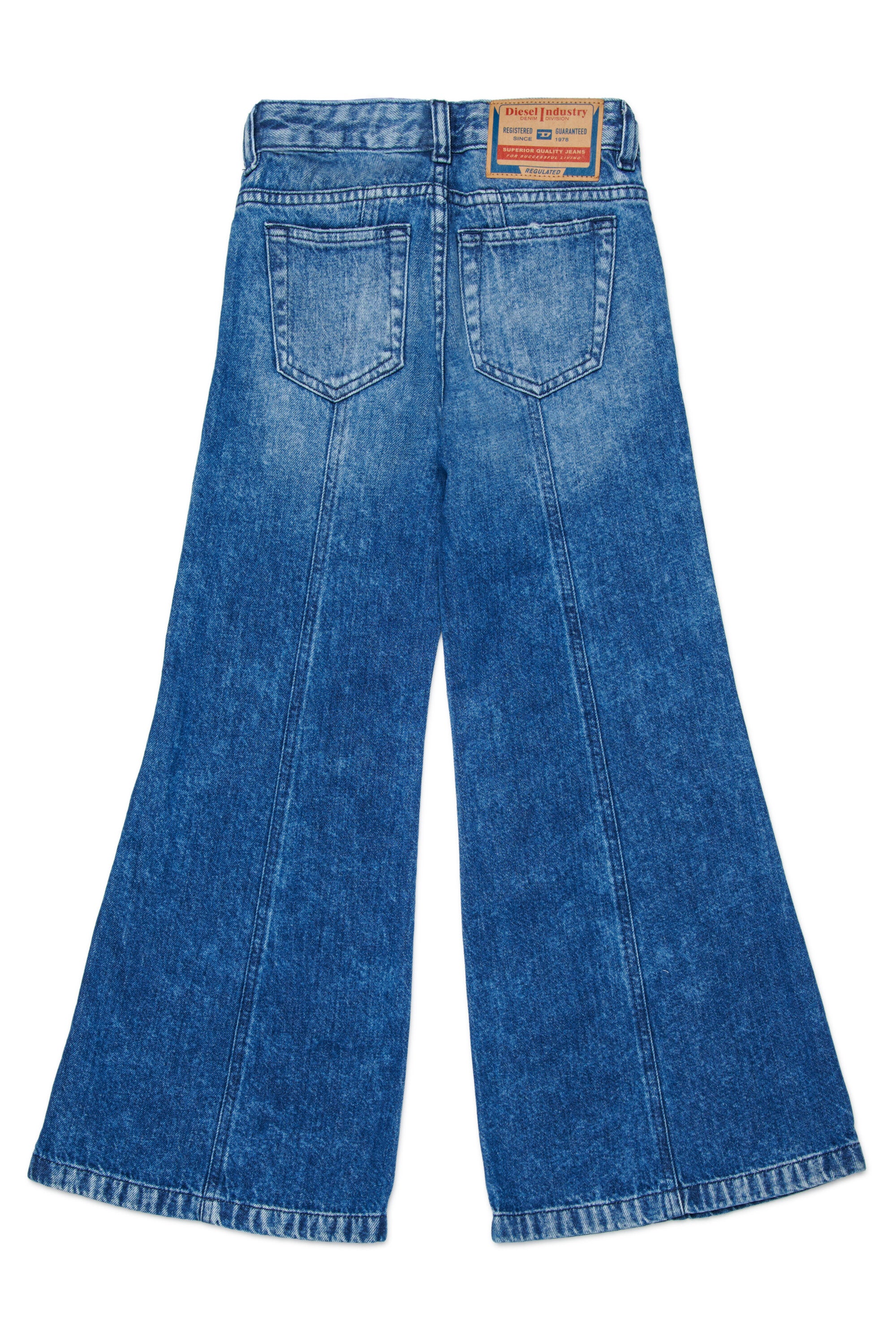 Jeans flare fit lavaggio blu medio - D-Pam