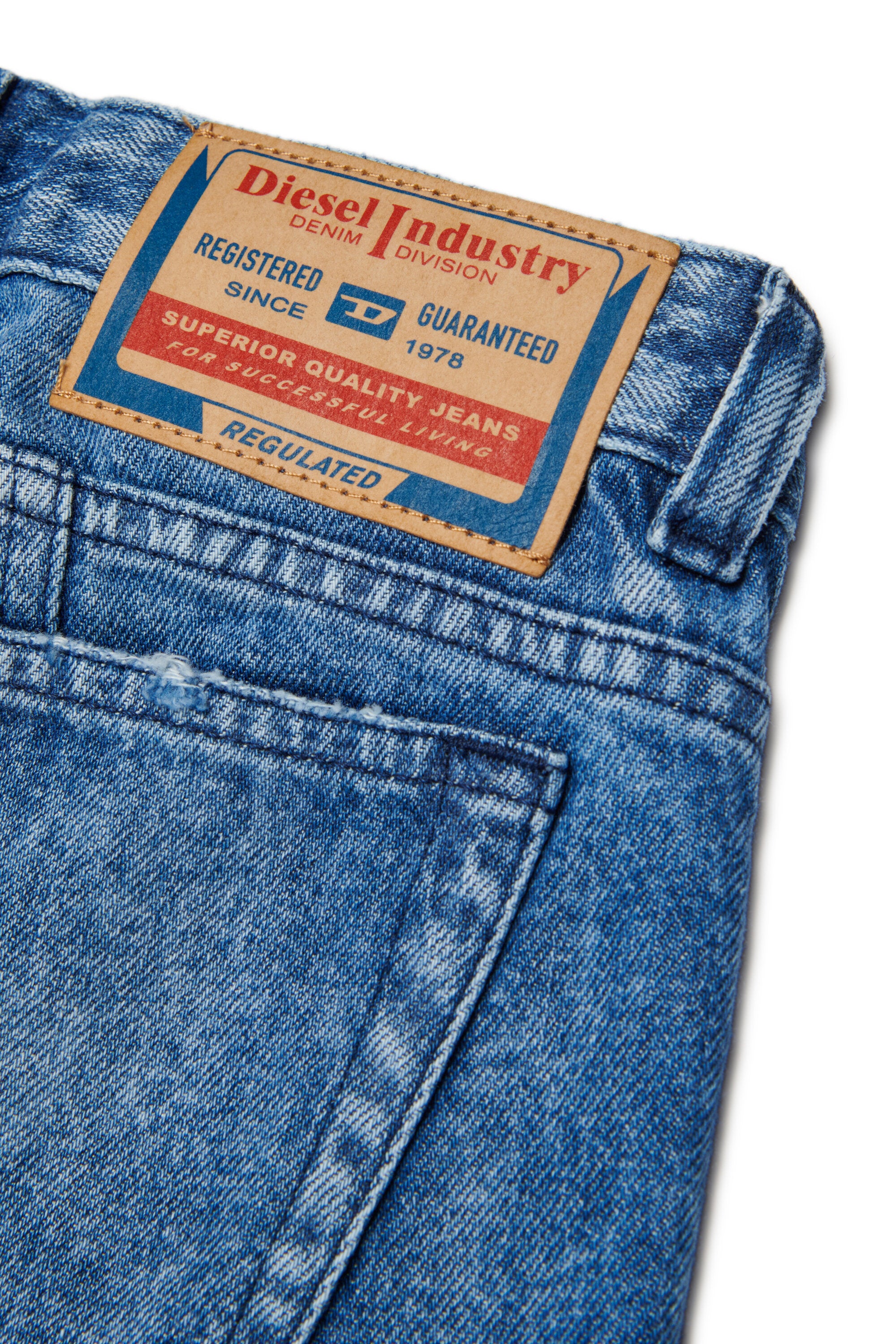 Jean flare fit lavage bleu moyen - D-Pam