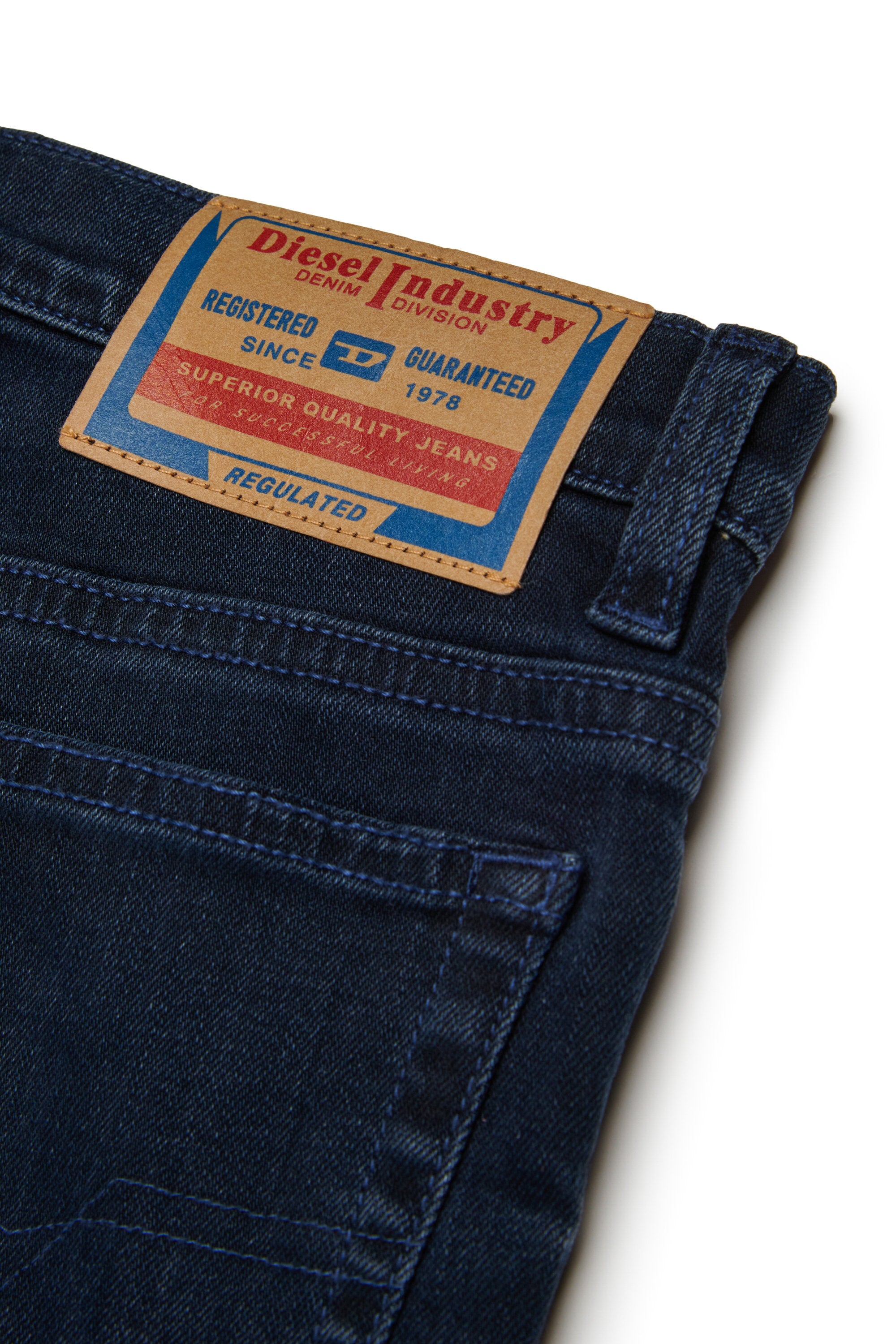 Jeans relaxed blu-nero sfumato - D-Maki