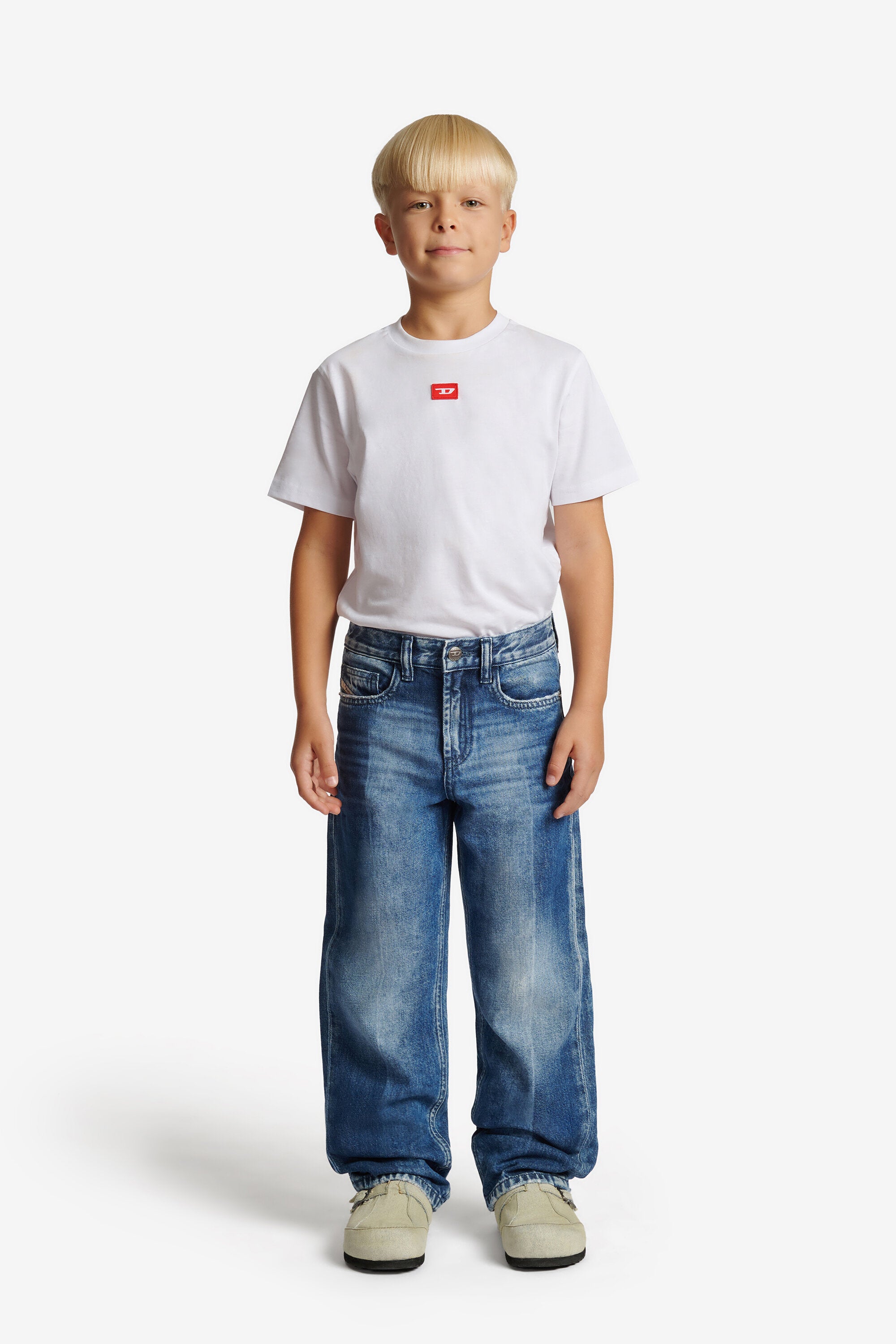 Jeans relaxed fit lavaggio blu chiaro - D-Maki