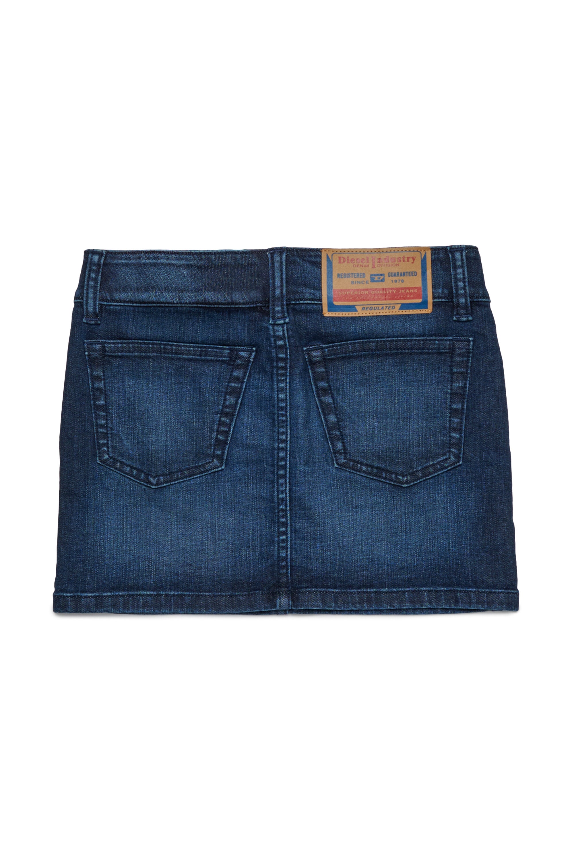 Minigonna in denim blu scuro