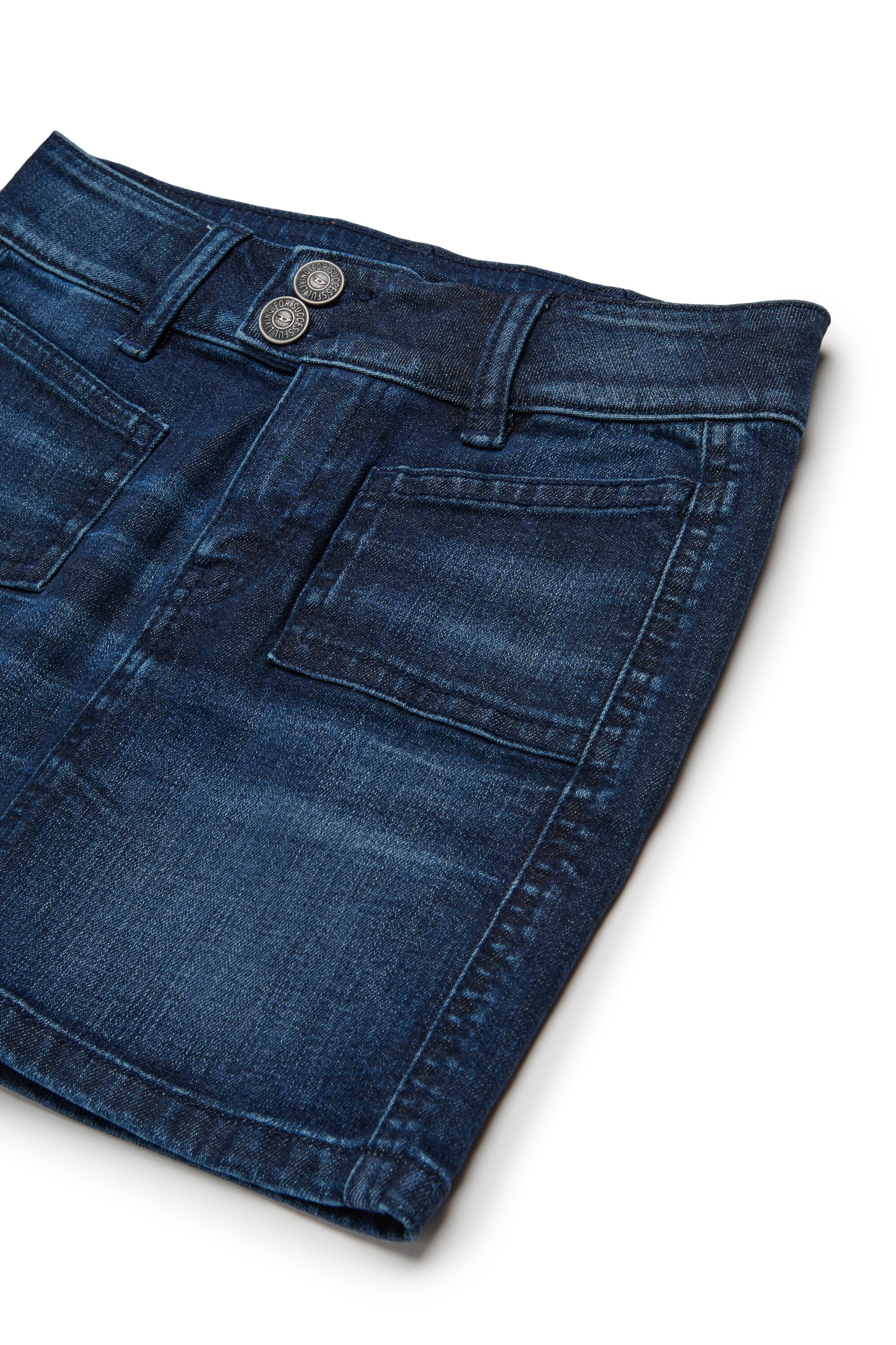 Minigonna in denim blu scuro