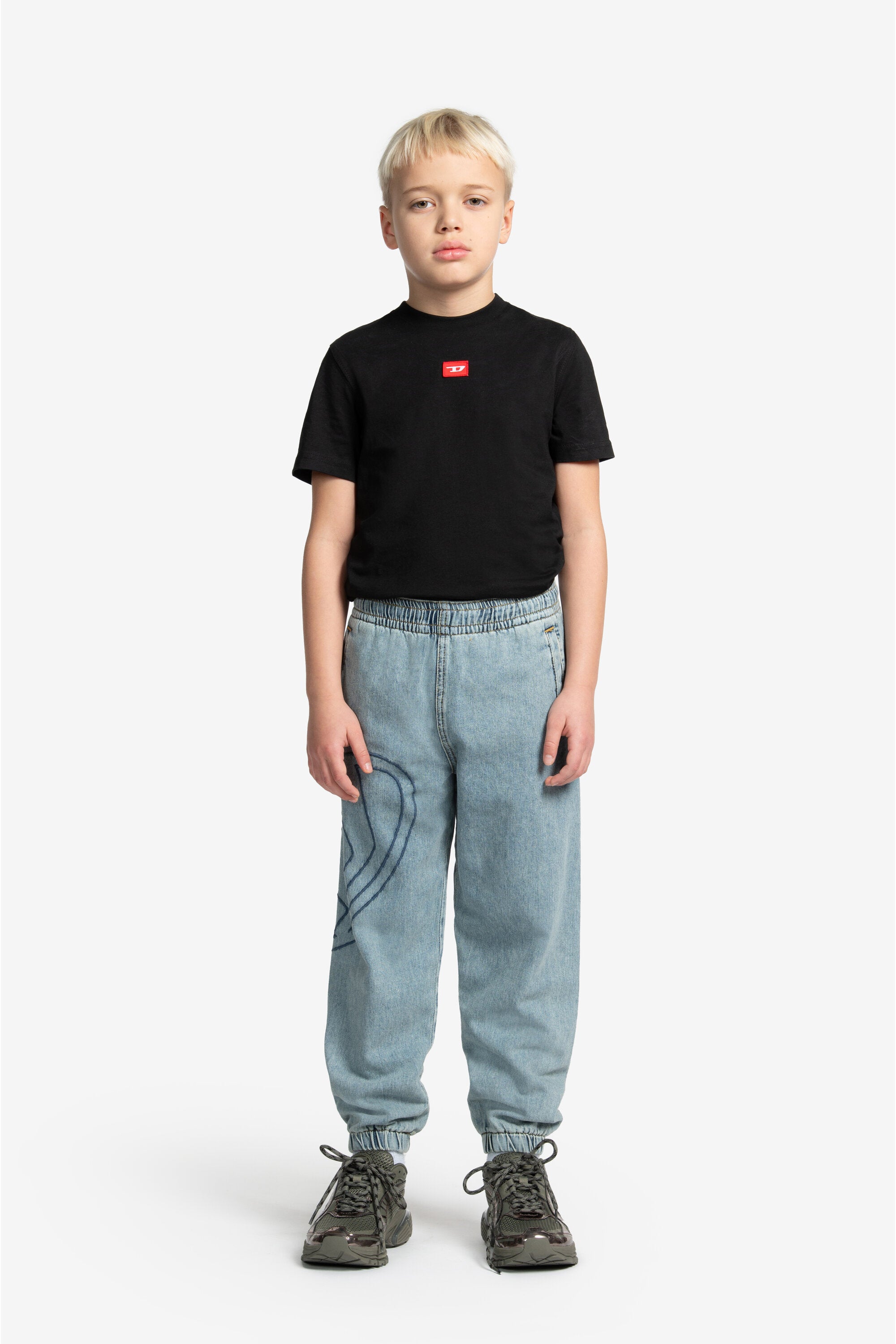 Slim jeans with marbled effect - Plabby