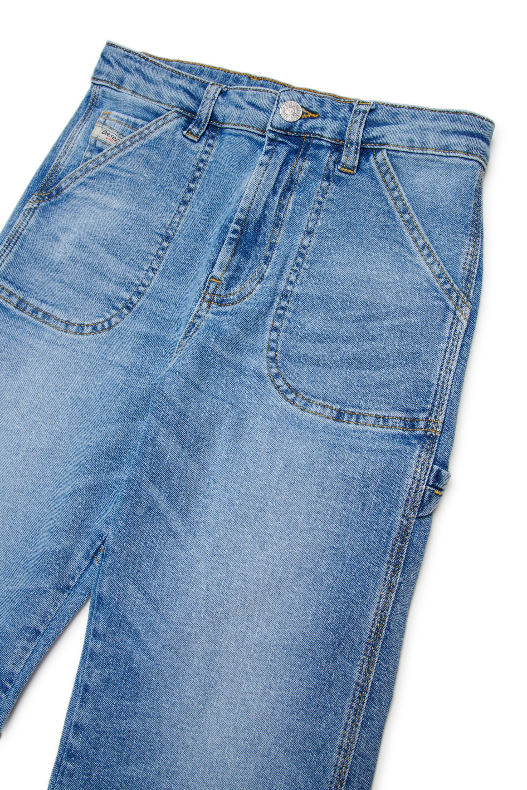 Jeans relaxed fit lavaggio blu chiaro - D-Bart