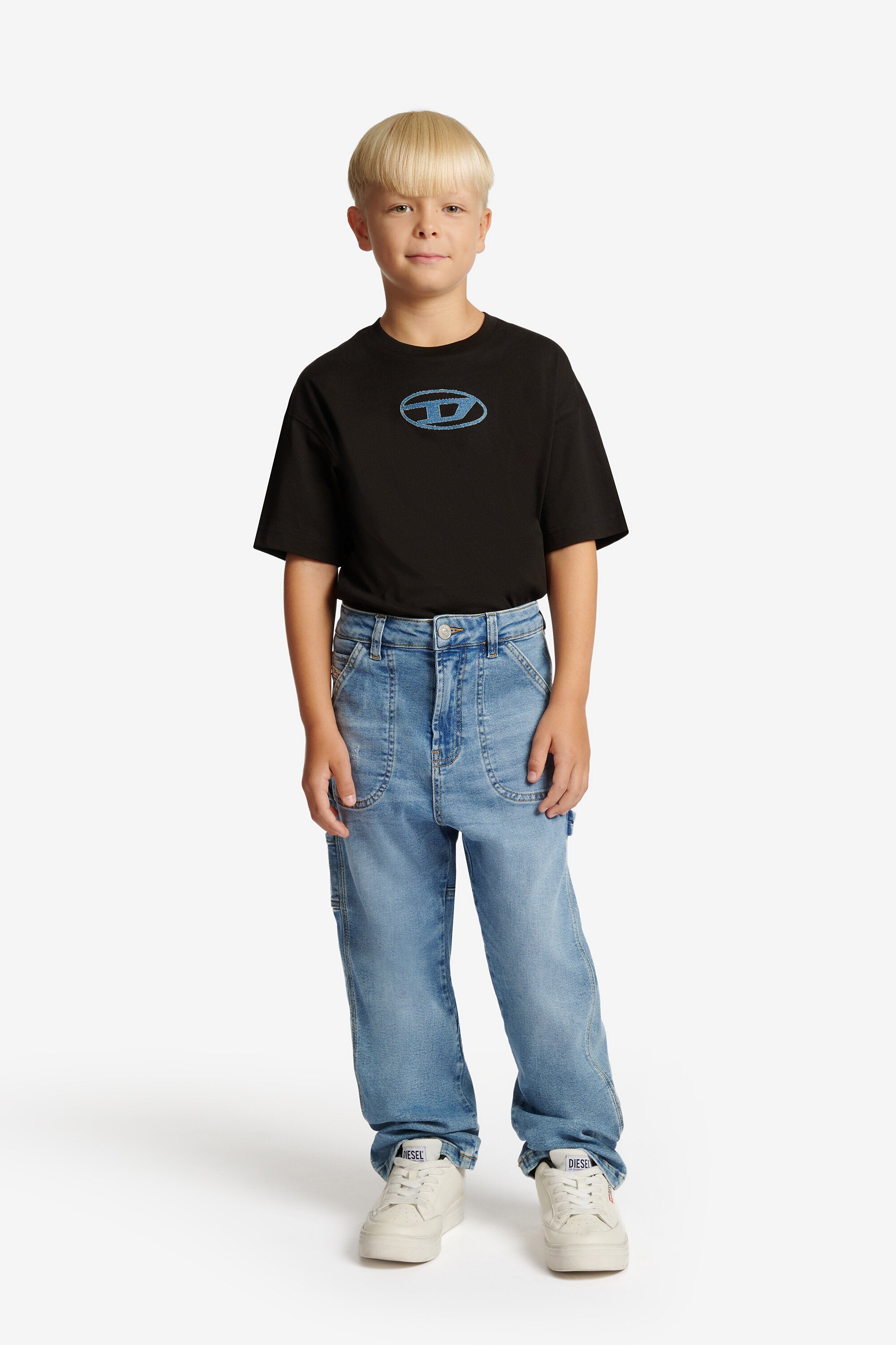 Jeans relaxed fit lavaggio blu chiaro - D-Bart