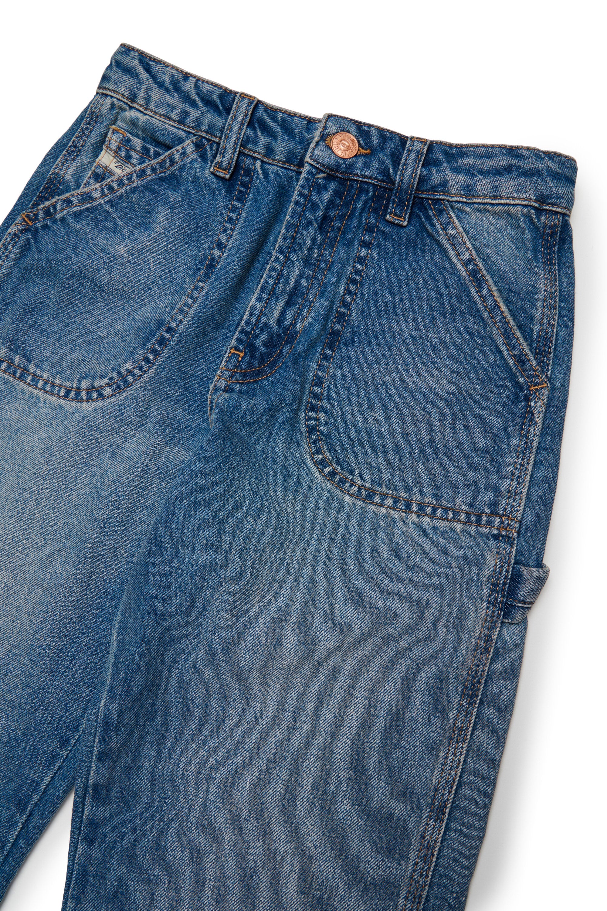 Relaxed fit jeans in medium blue wash - D-Bart